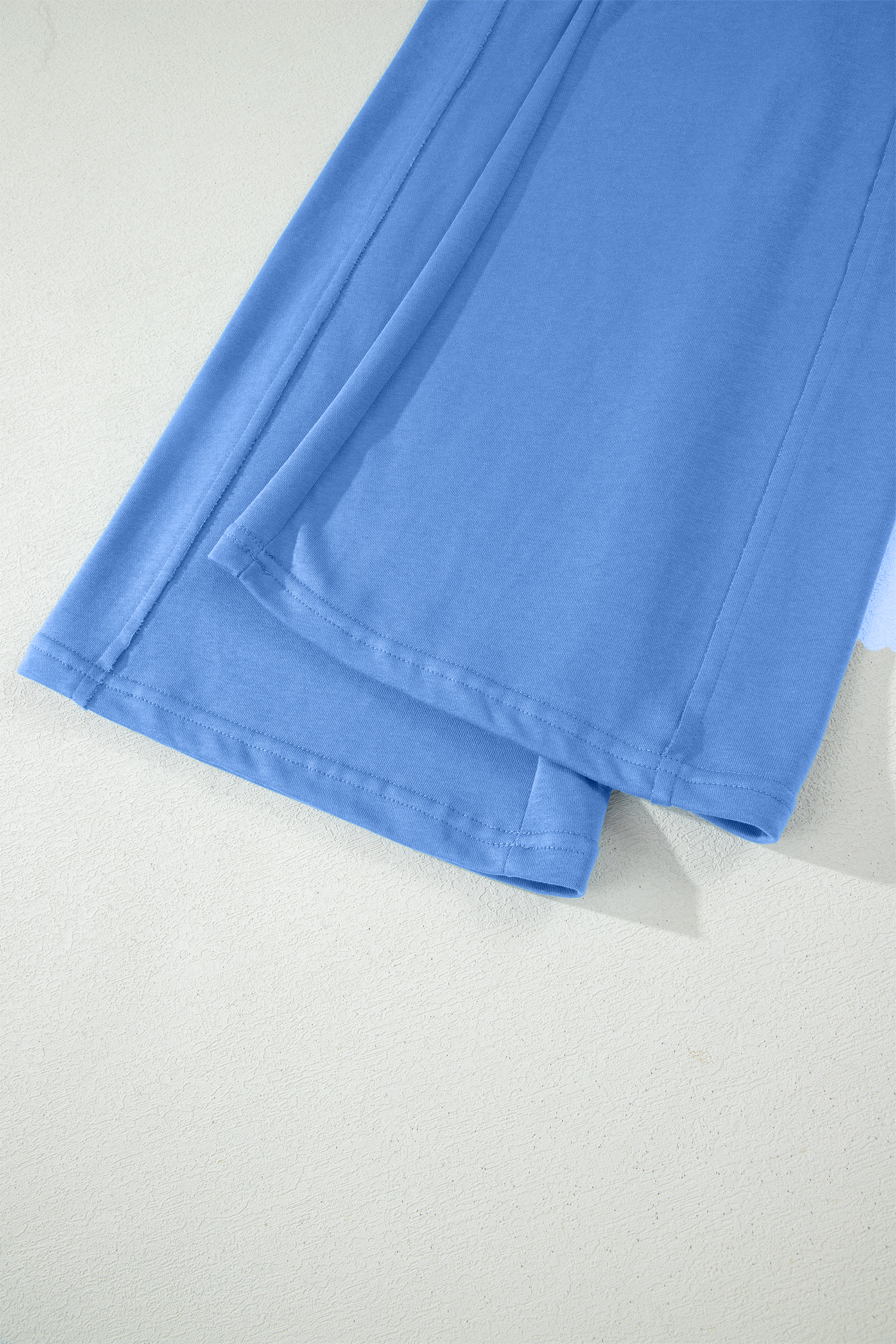 Women's 2-Piece Lounge Set – Oversized Short Sleeve Tee and High Waist Wide Leg Pants with Pockets - Detail View 13