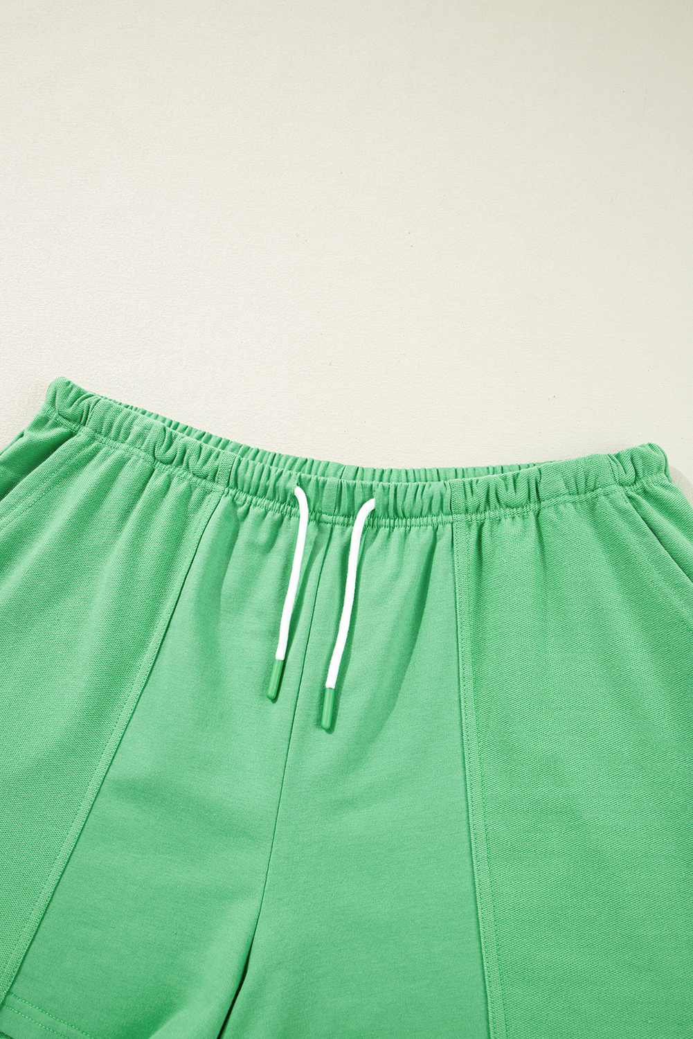 Comfortable Mint Green Plus Size Loungewear Set with Patched Pocket - Summer Essential - Detail View 7