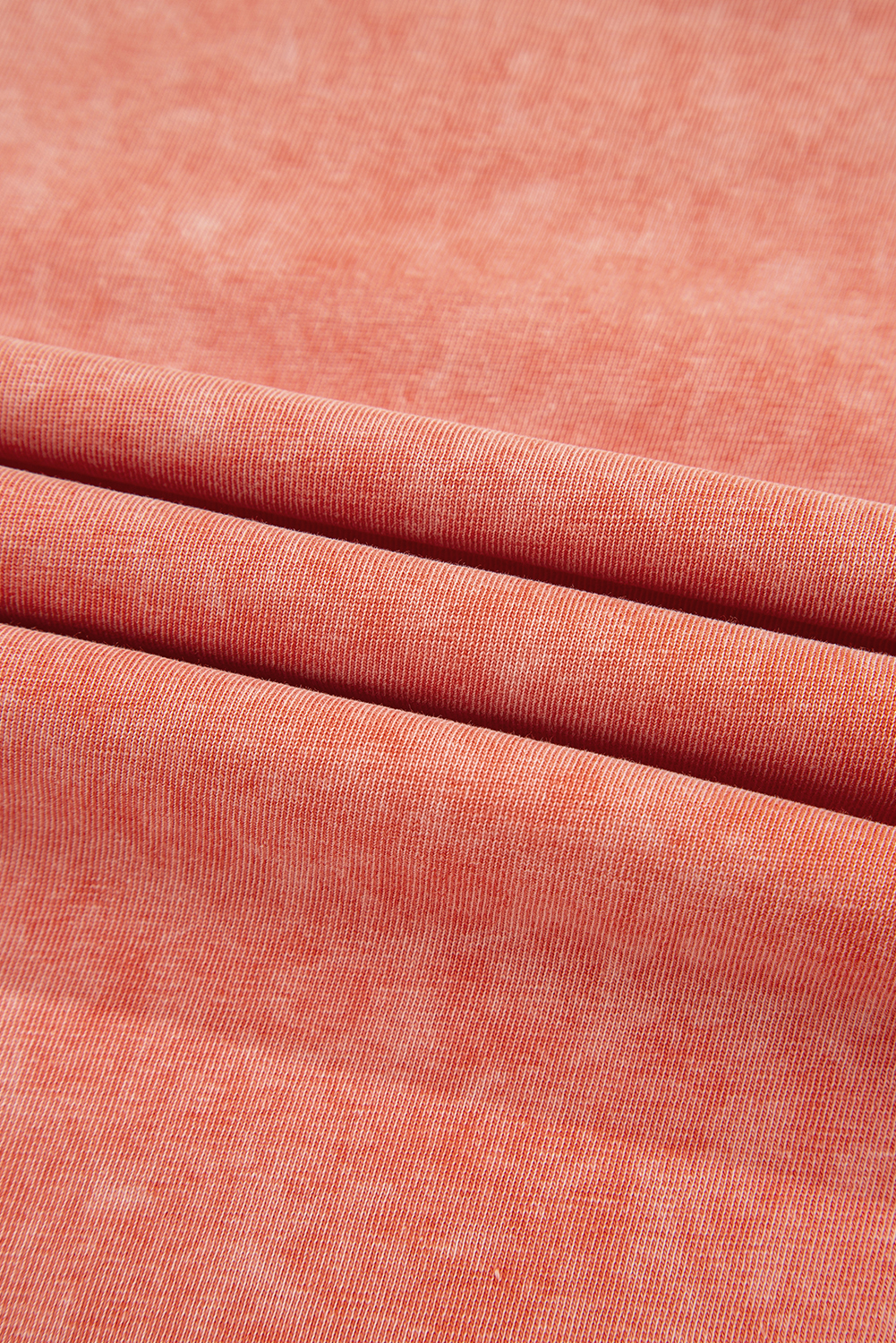 Versatile Everyday Wear: Women's Solid Color Long Dress in Carrot Mineral Wash - Detail View 15