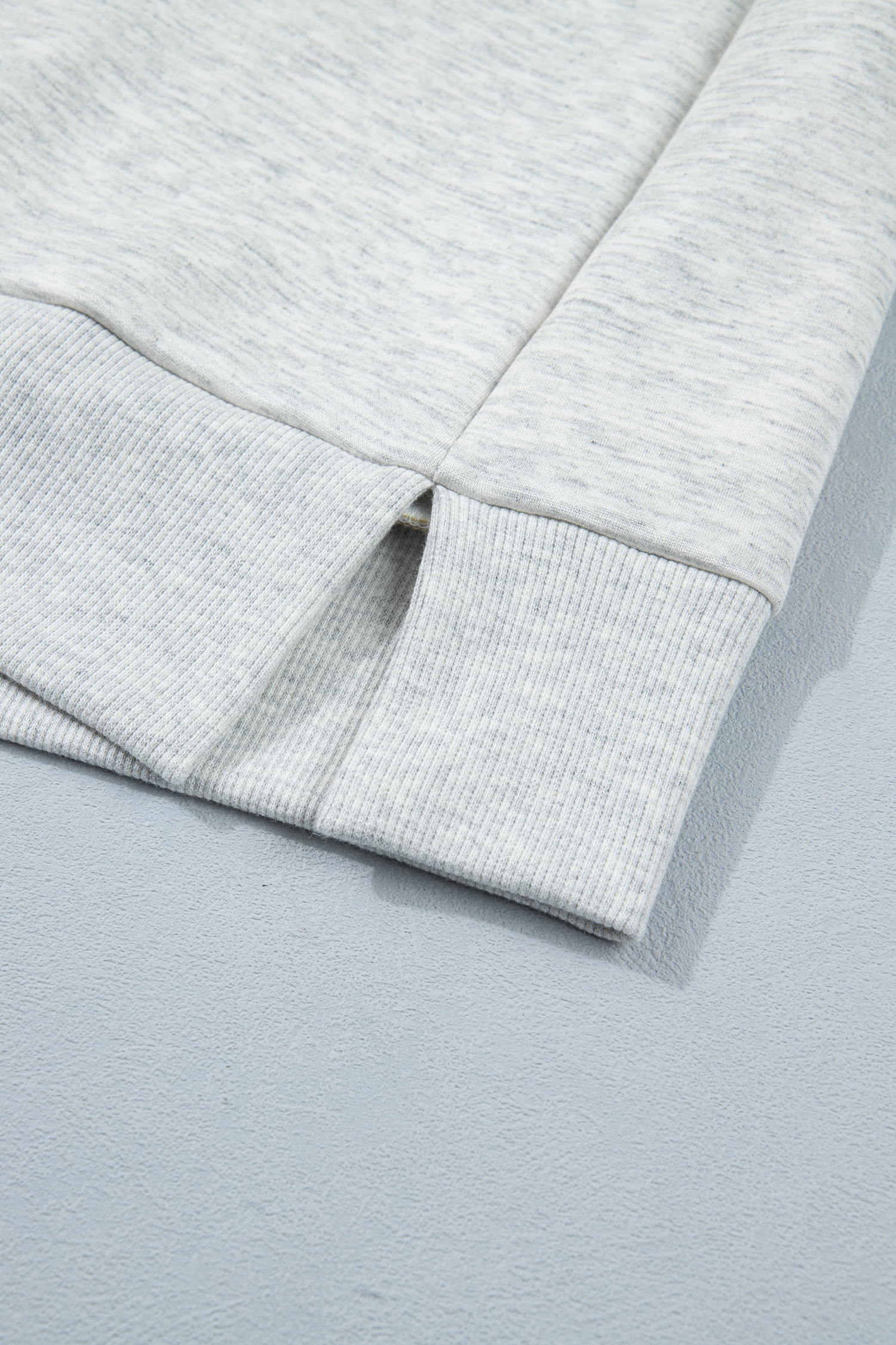 Light Grey Summer Loungewear Set – Casual 2-Piece Outfit with High-Waisted Pants - Detail View 12