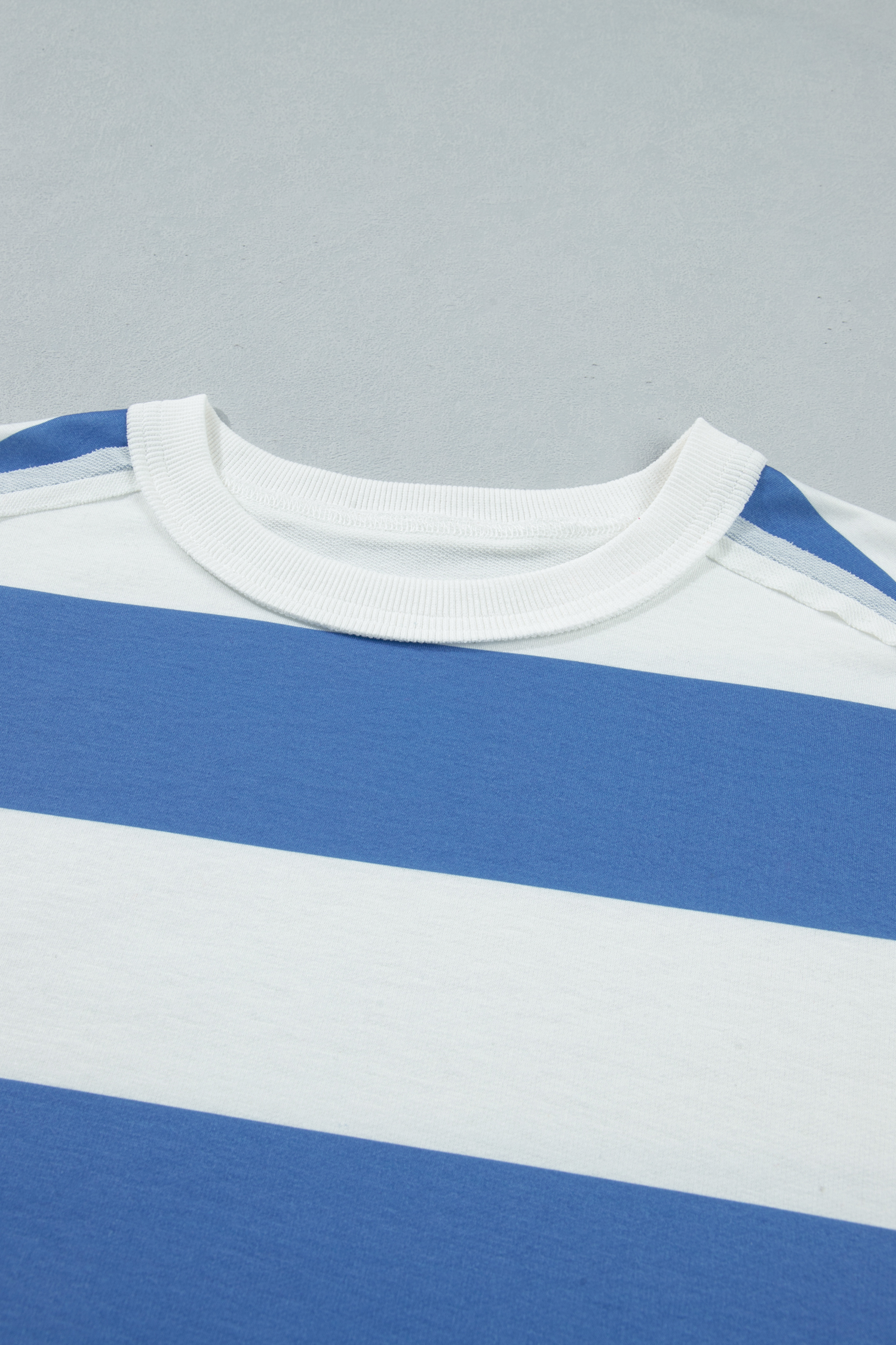 Short Sleeve Striped T-Shirt Dress for Women – Relaxed Summer Shift with Pocket Detail - Detail View 8