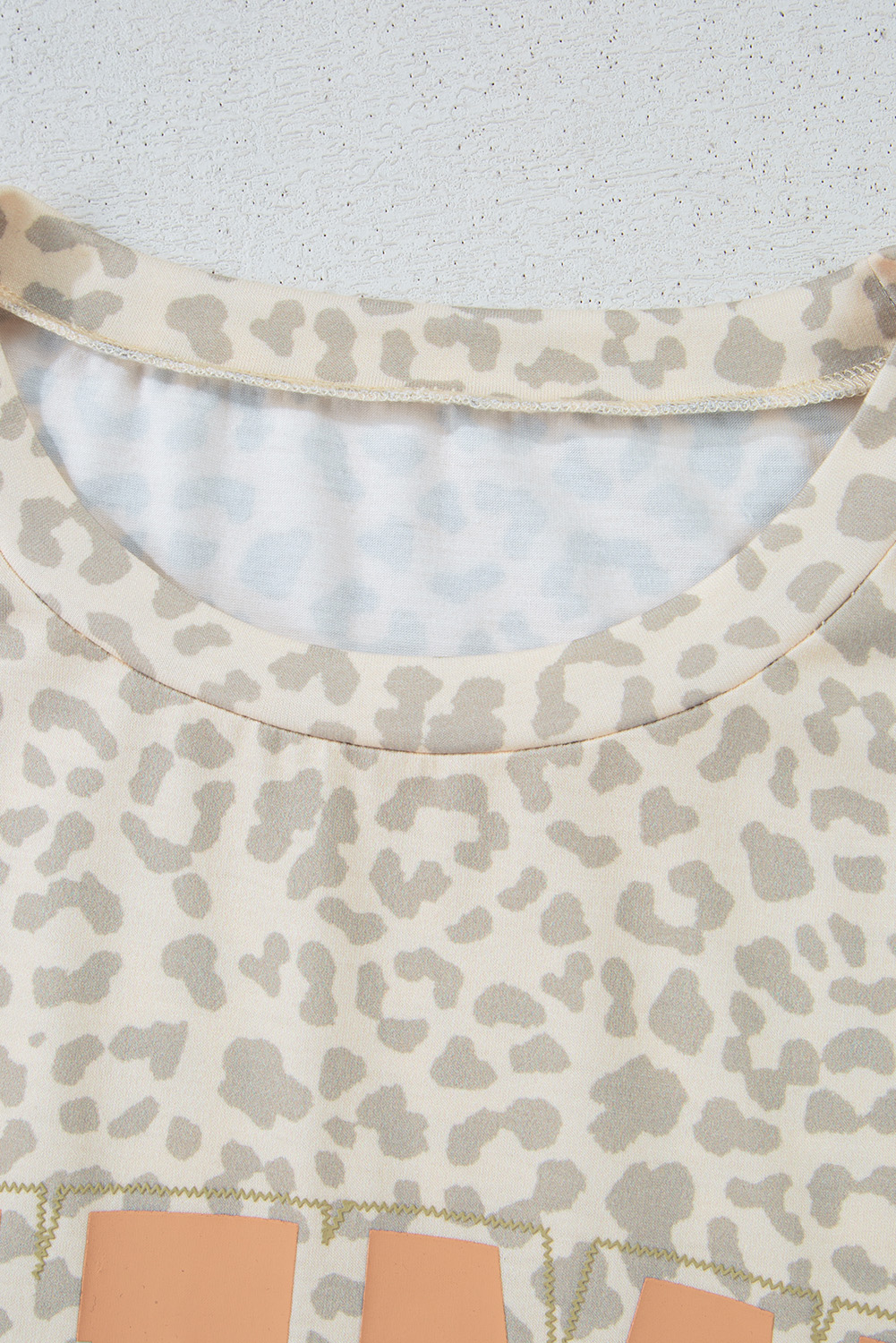 Stylish Leopard Print MAMA Tee - Perfect for Summer Outings and Lounging - Detail View 18