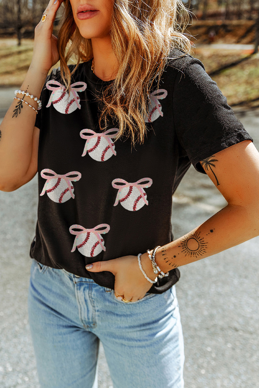 Casual Short Sleeve Round Neck Tee - Perfect for Daily Wear and Sports Events - Detail View 11