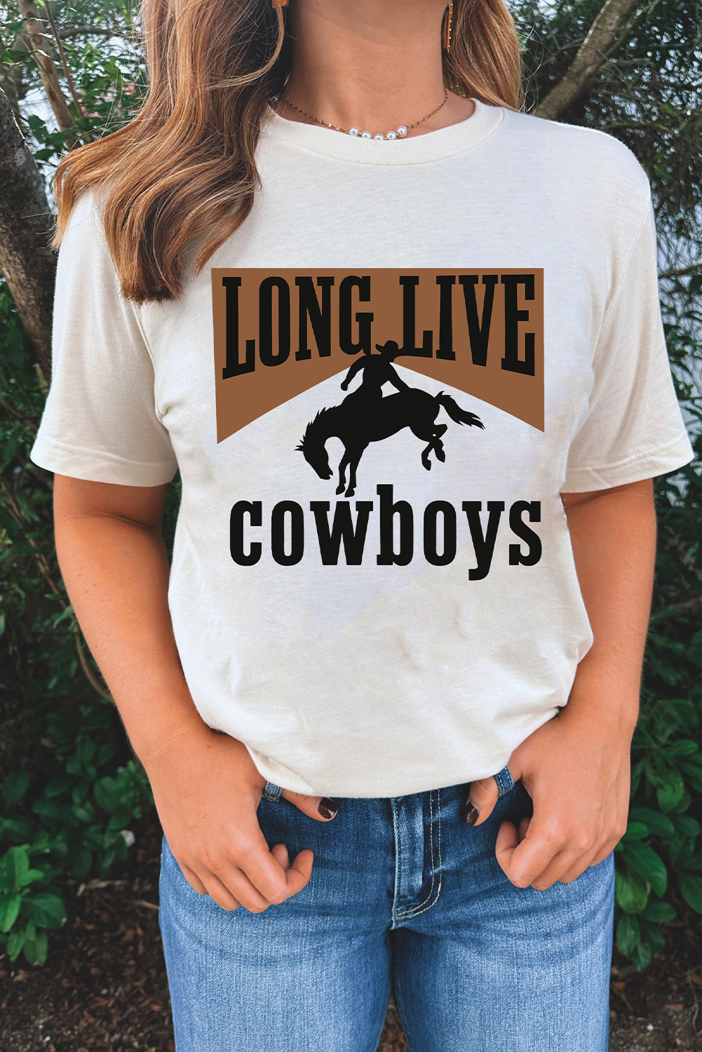 Stylish White Graphic Tee for Women - Western Fashion with Positive Vibes - Detail View 3