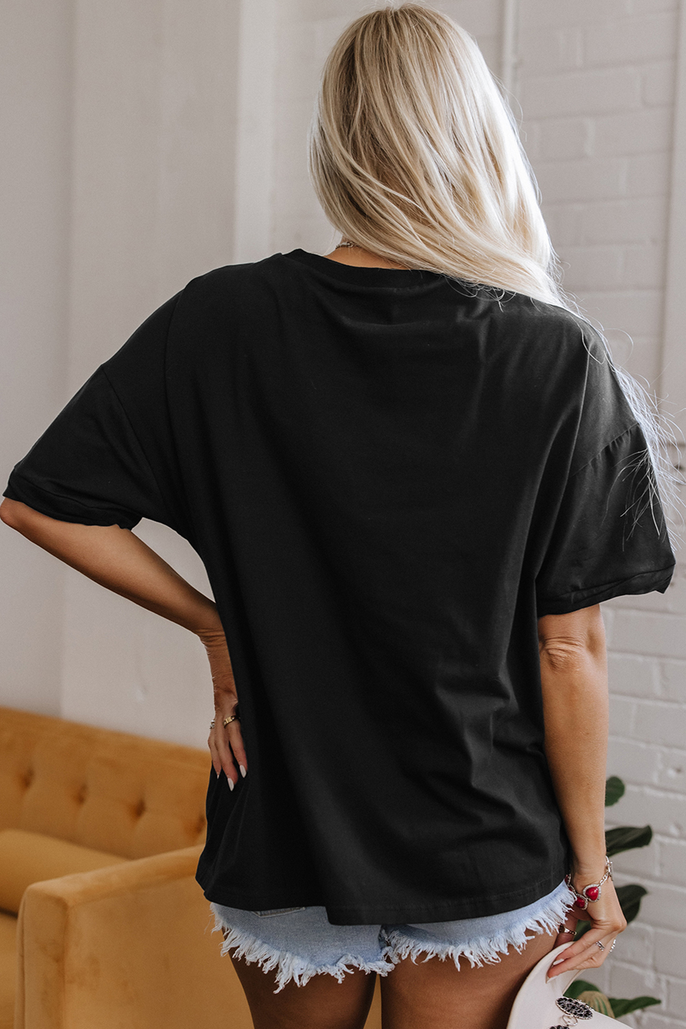 Casual Summer T-Shirt for Women - Soft Fabric and Stylish Movement with Western Flair - Detail View 7
