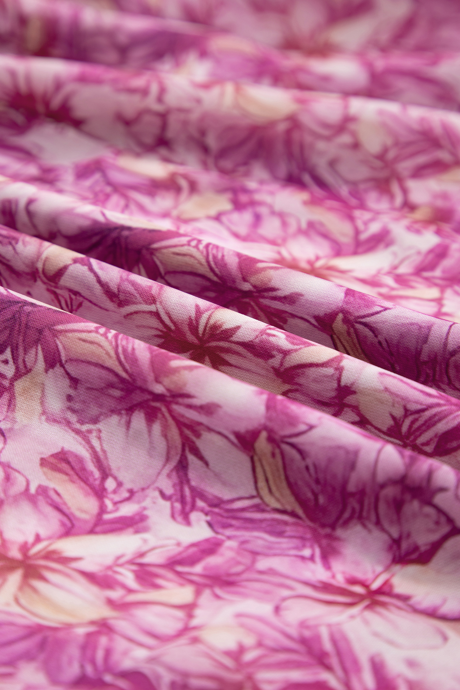 Summer Vacation Women's Purple Floral Maxi Dress – Sleeveless V-Neck, High Waist Shift Style - Detail View 11