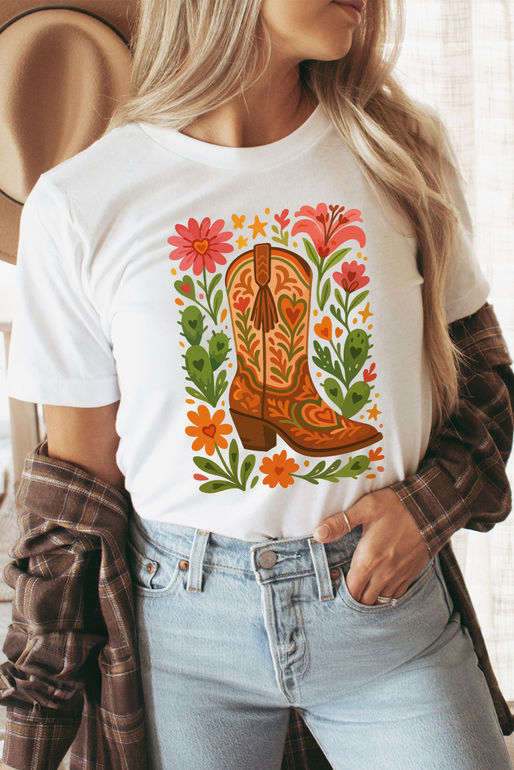 Comfortable Summer T-Shirt for Women - Round Neck, Short Sleeve, Casual Style - Detail View 3