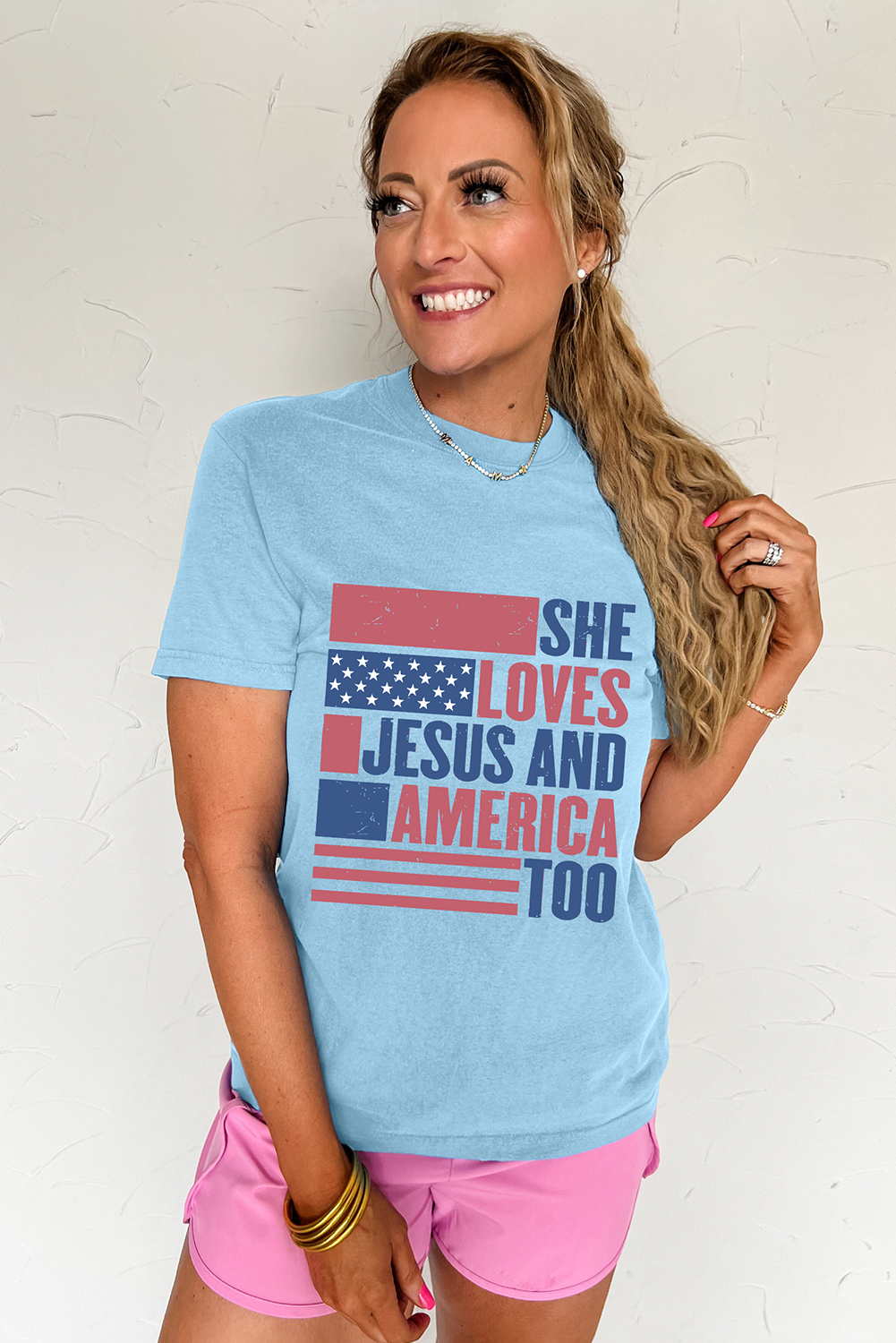 Comfortable Crew Neck T-Shirt for Women - Perfect for Everyday Wear and Summer Celebrations - Detail View 7