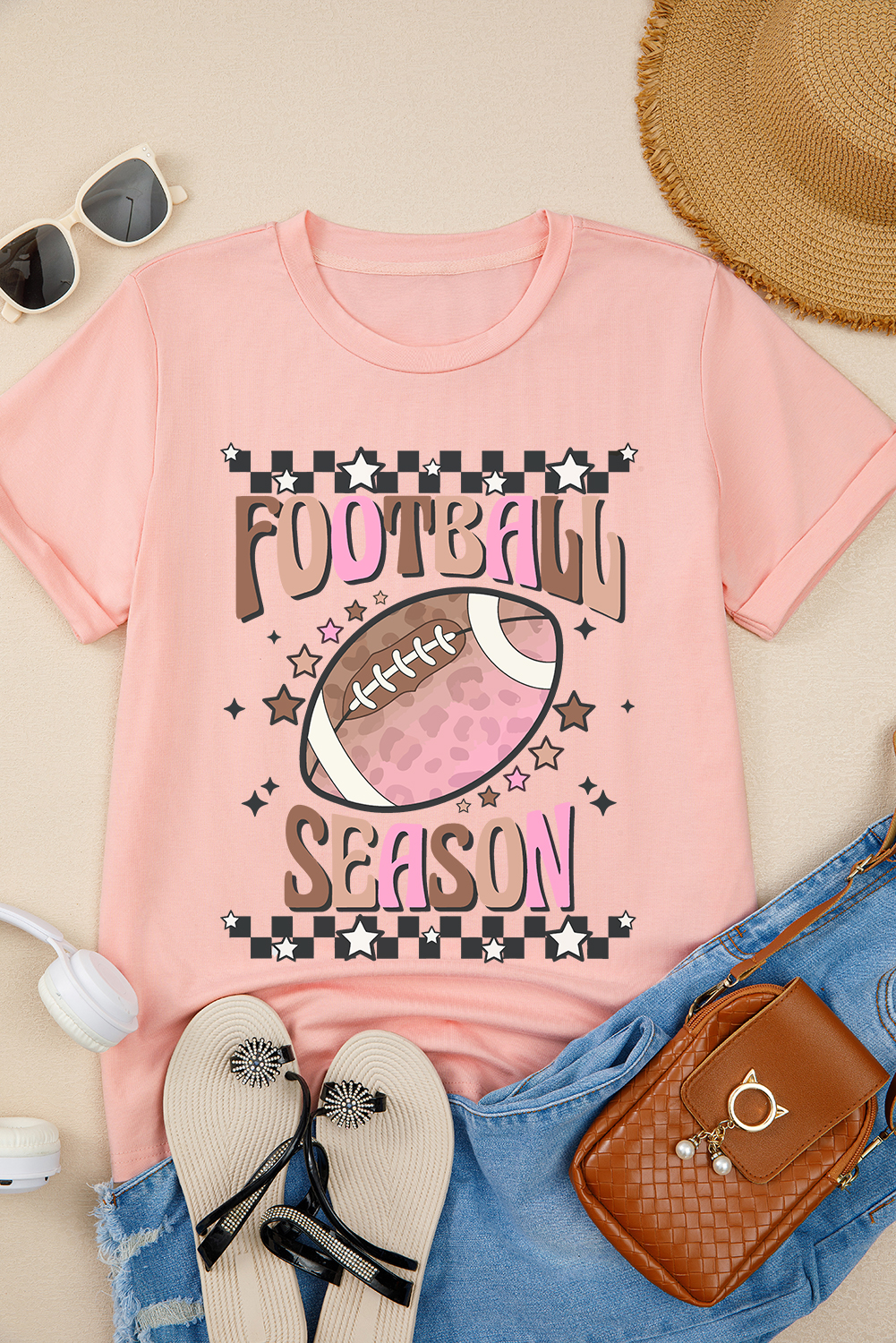 Comfortable Women's Short Sleeve Graphic Tee - Perfect for Tailgating and Everyday Wear - Detail View 3