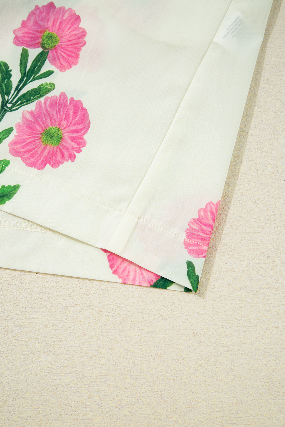 Charming Floral Print Dress - Short Wide Sleeves and Slender Fit for Summer - Detail View 14