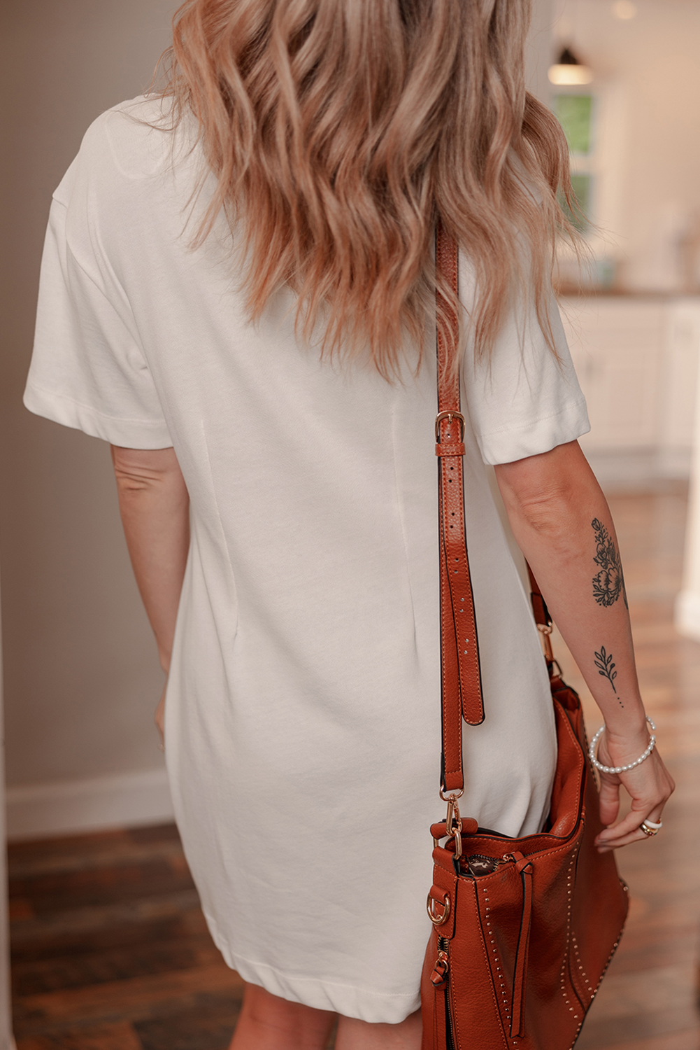 Adorable Animal Graphic Mini Dress with Playful Heifer Patterns - Perfect for Daily Wear - Detail View 2