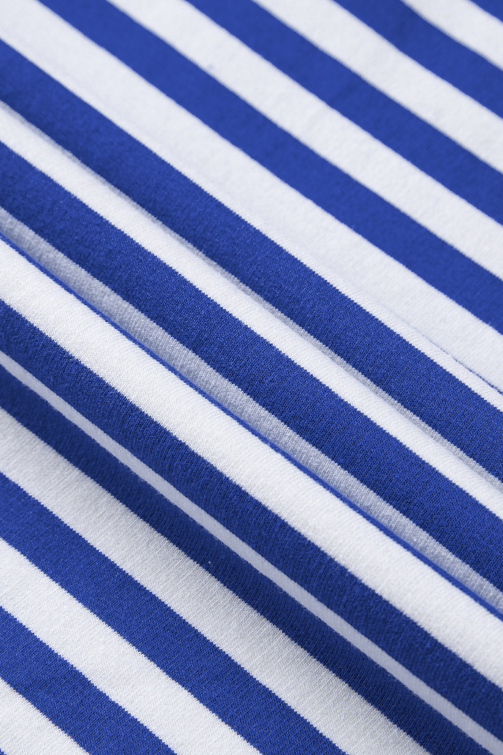 Fashionable and Relaxed Fit Sky Blue Stripe Sweatshirt - Perfect for Daily Wear - Detail View 15