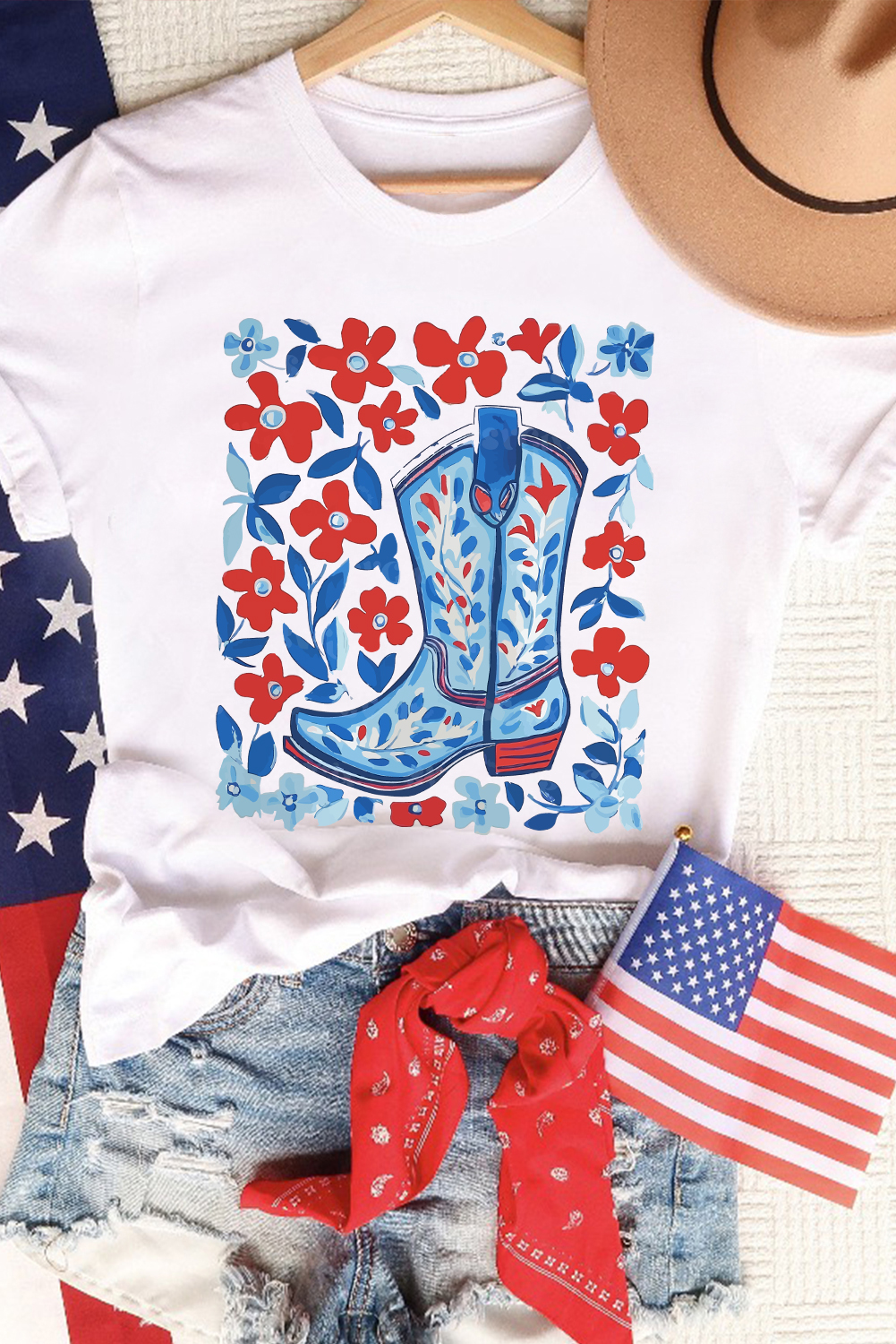Soft Cotton Blend Round Neck T-Shirt for Women - Casual Graphic Tee - Detail View 3