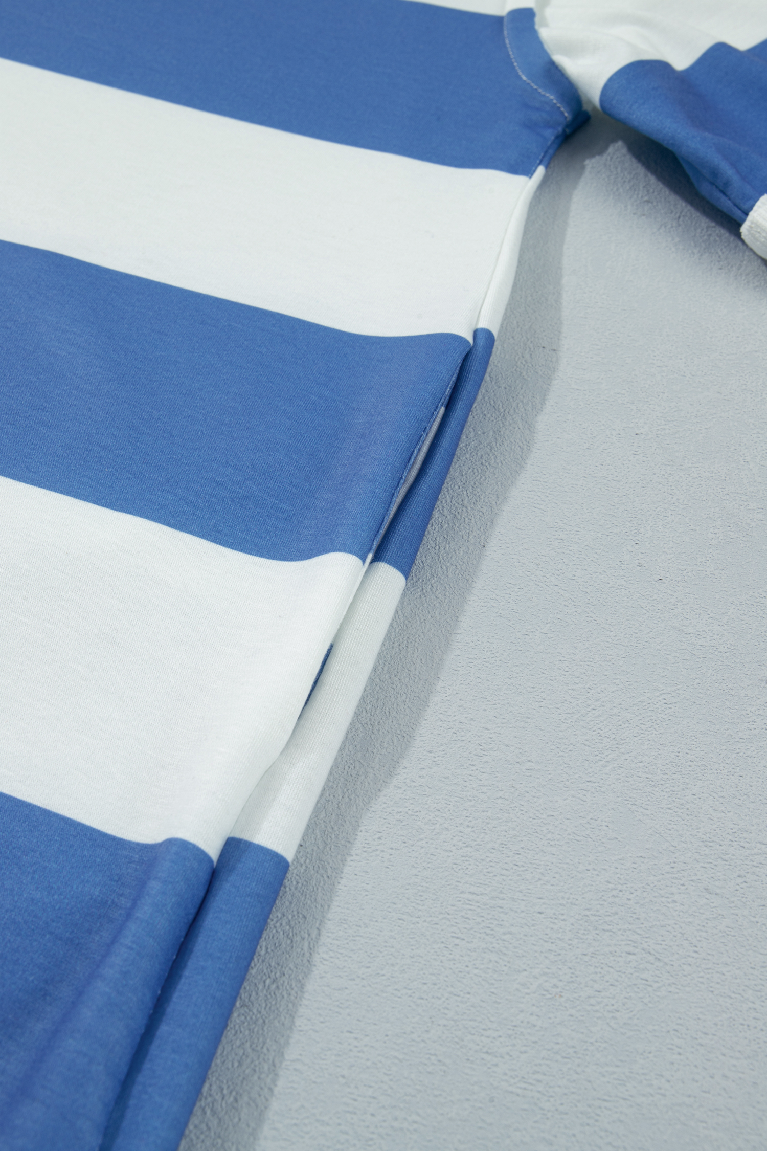 Short Sleeve Striped T-Shirt Dress for Women – Relaxed Summer Shift with Pocket Detail - Detail View 11