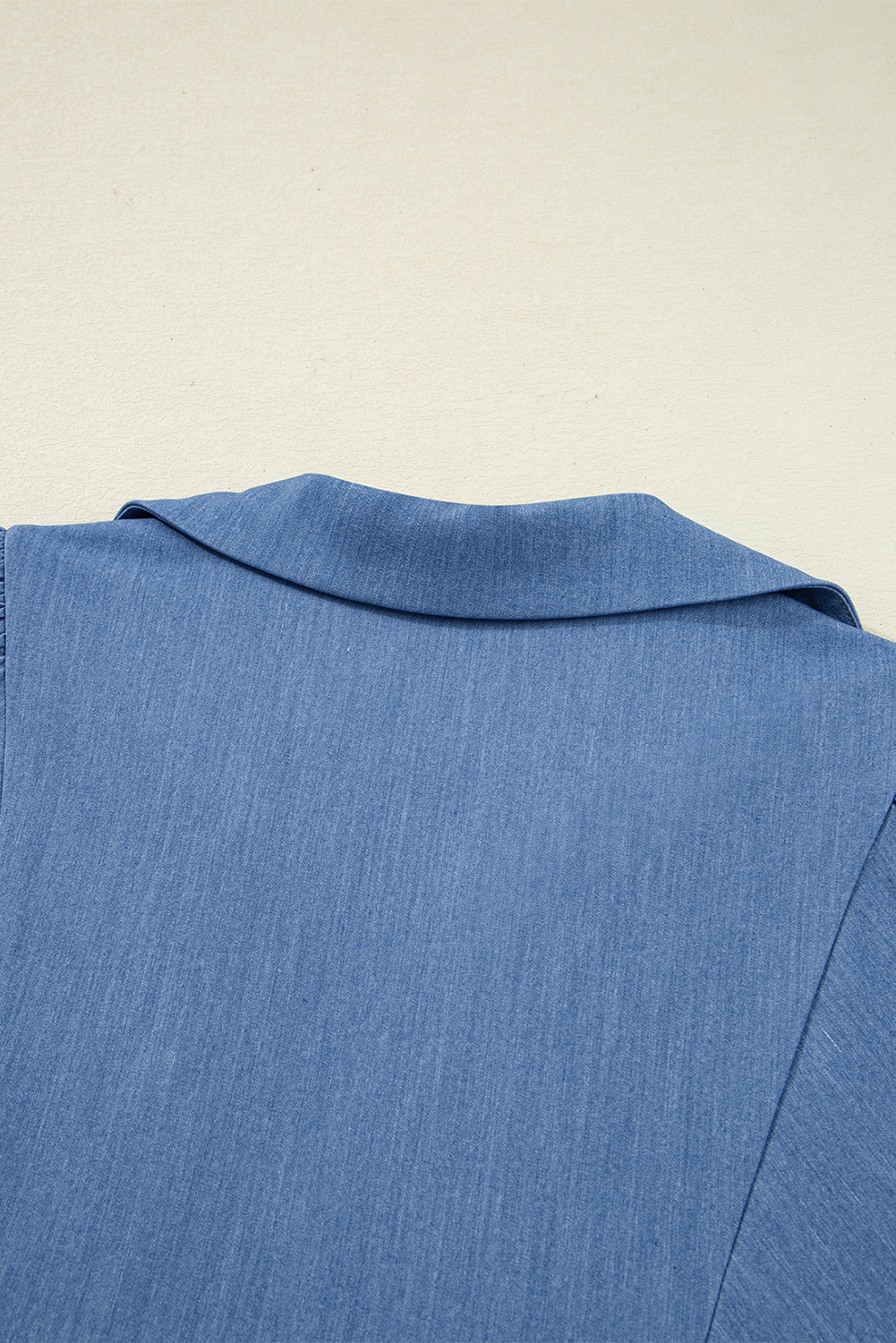 Elegant Three-Quarter Sleeve Collared Babydoll Top - Perfect for Daily Wear - Detail View 11