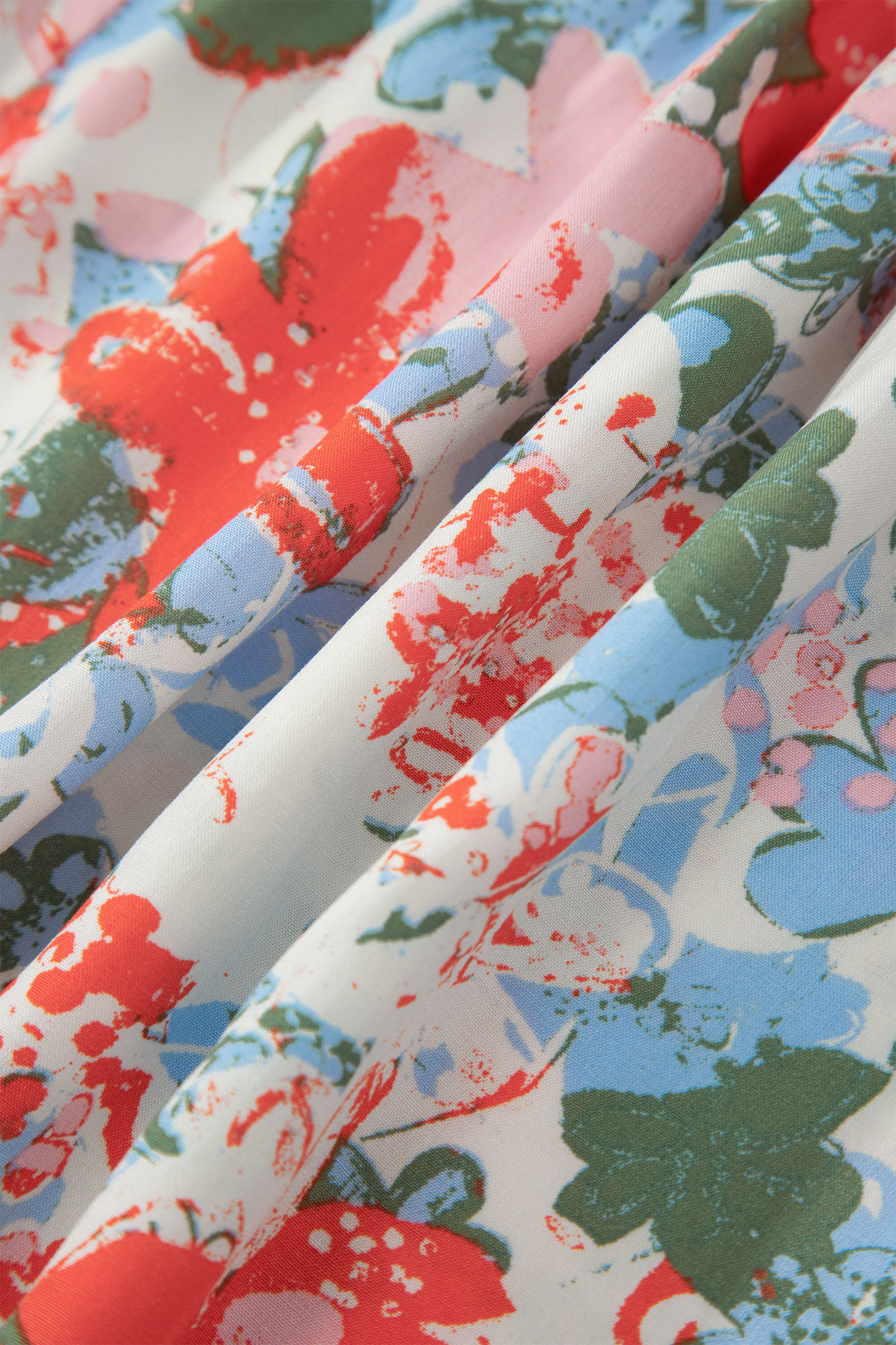 Women's Apricot Floral Maxi Dress – V Neck Flutter Sleeve Long Summer Vacation Dress - Detail View 13