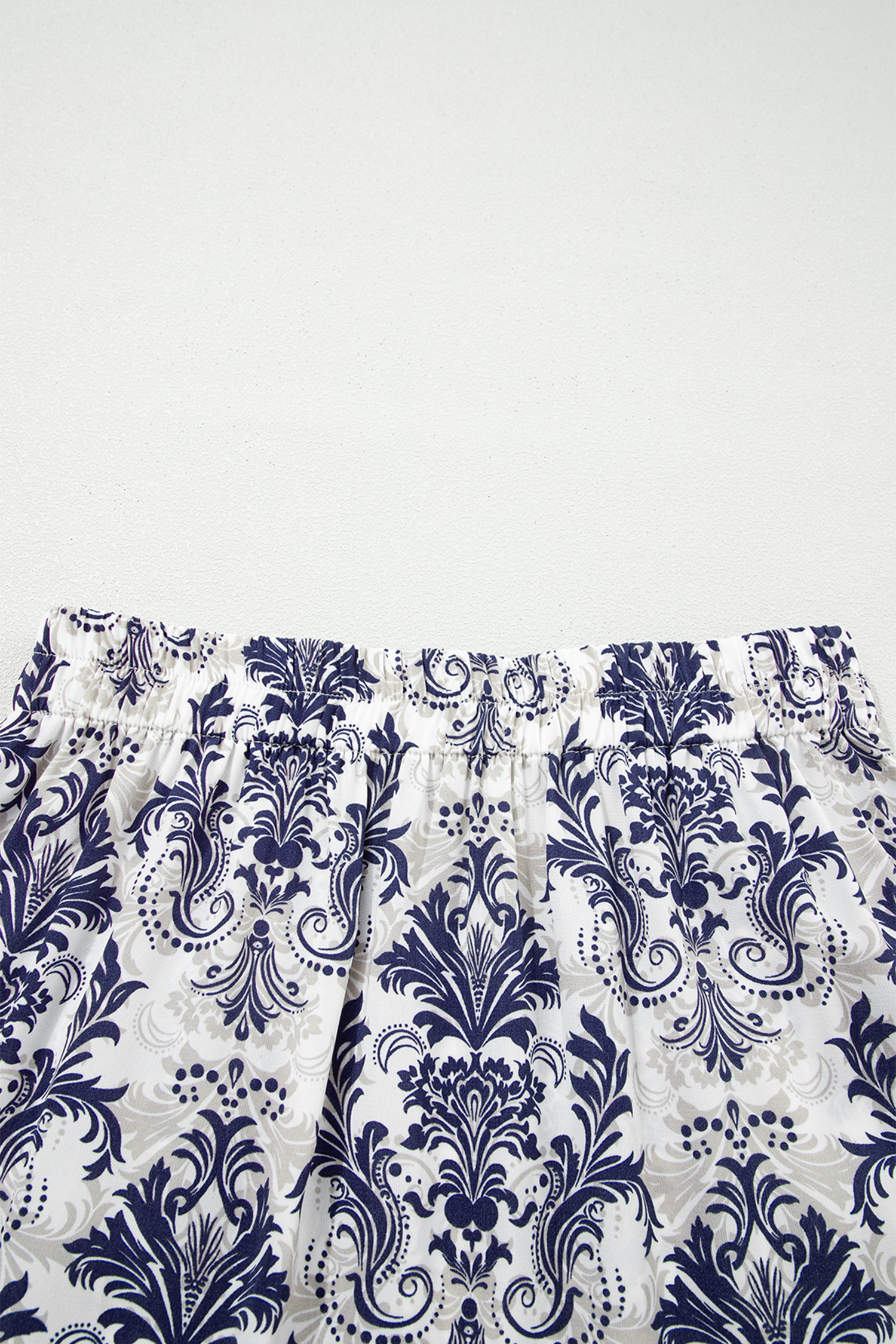 Women's Boho Floral Maxi Skirt – High Waist Tiered Long Skirt with Side Split for Summer - Detail View 7