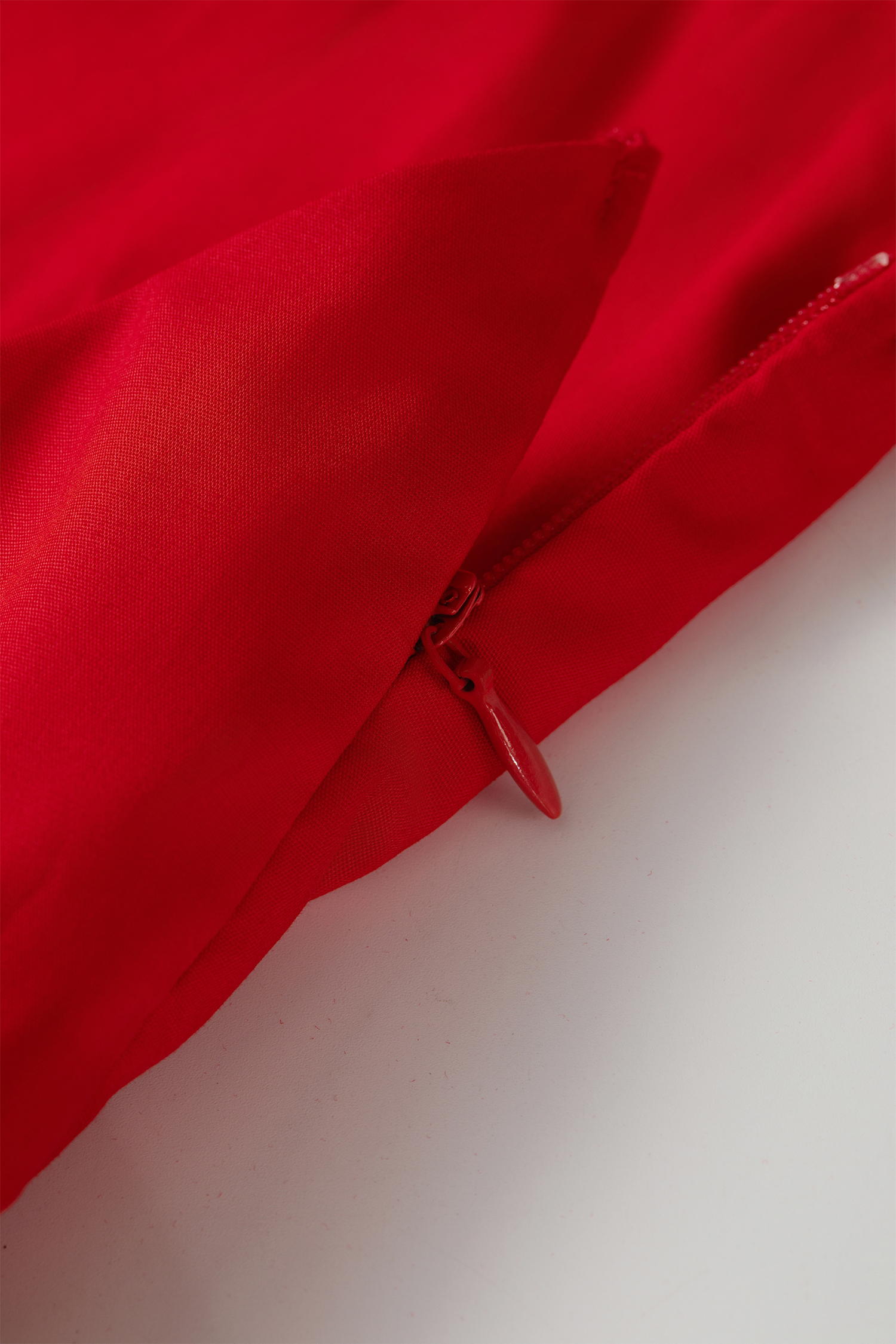 Women's Red Gingham Cut-Out Mini Dress – Summer Beach Wear - Detail View 7