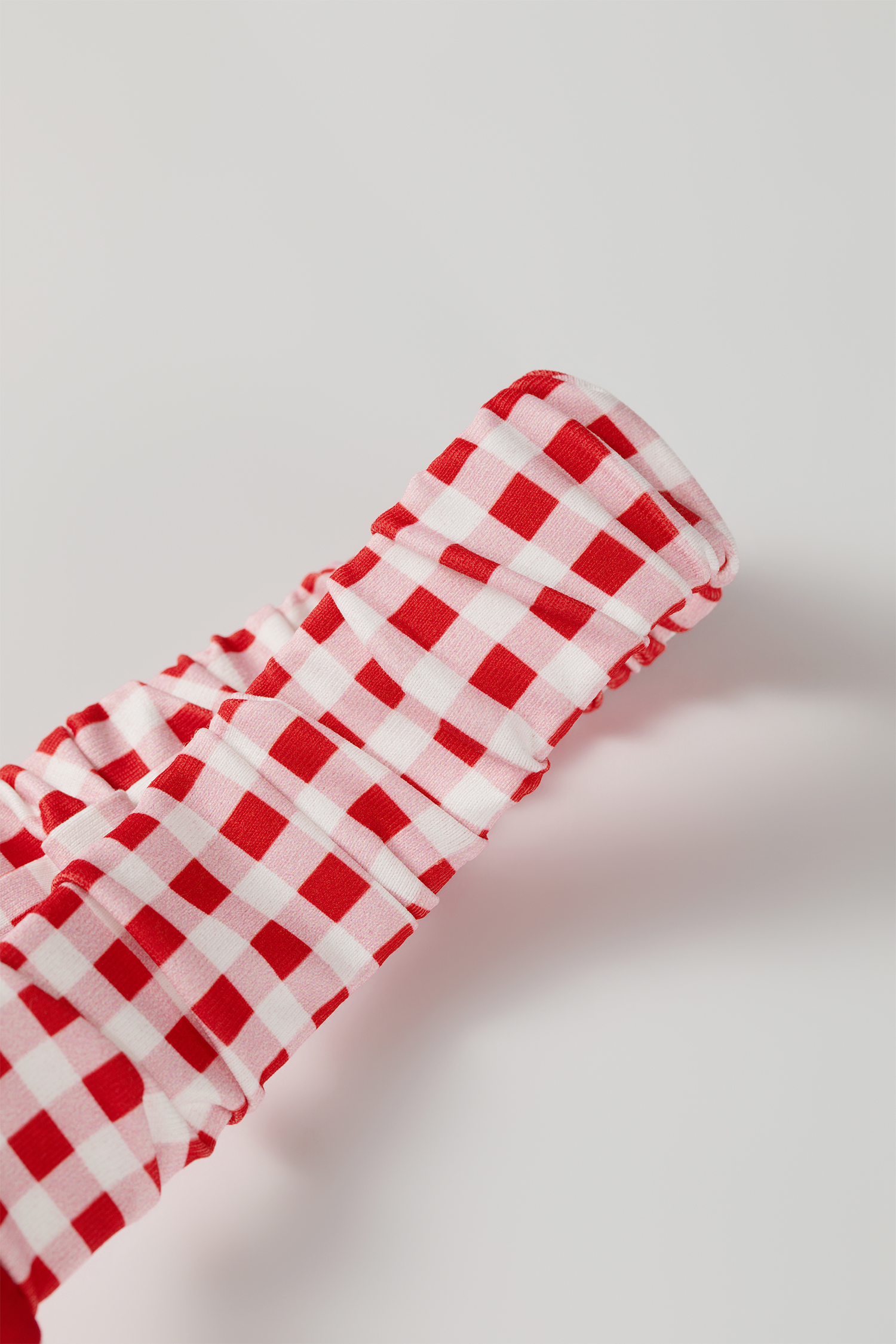 Women's Red Gingham Patchwork Dress – Summer Holiday Gift - Detail View 6
