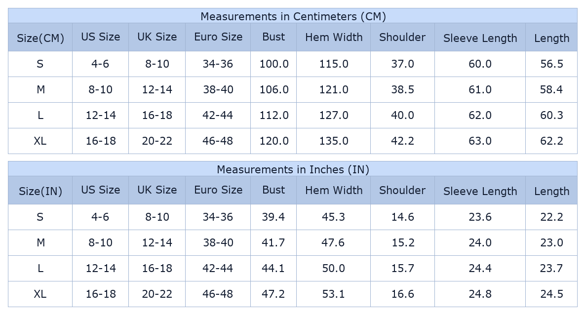 Women's Floral V Neck Blouse, Long Sleeve Casual Shift Top - Size Chart & Details