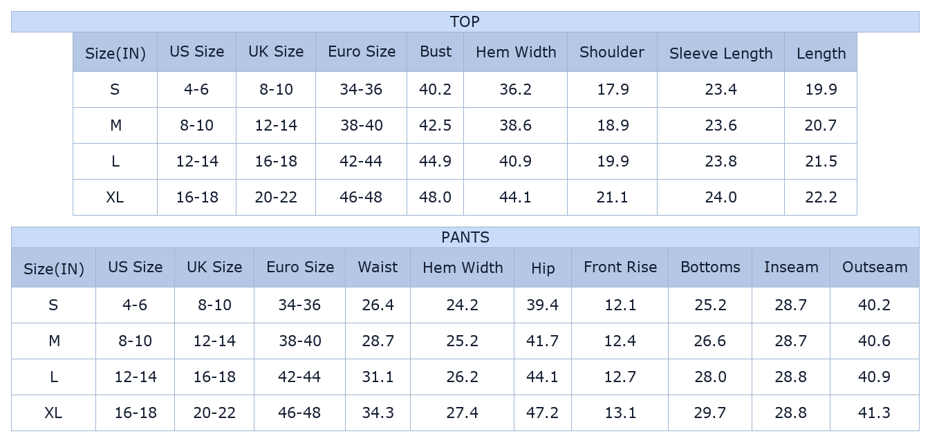 Women's Yellow Eyelet Lace Crop Pullover & Pants Set - Size Chart & Details