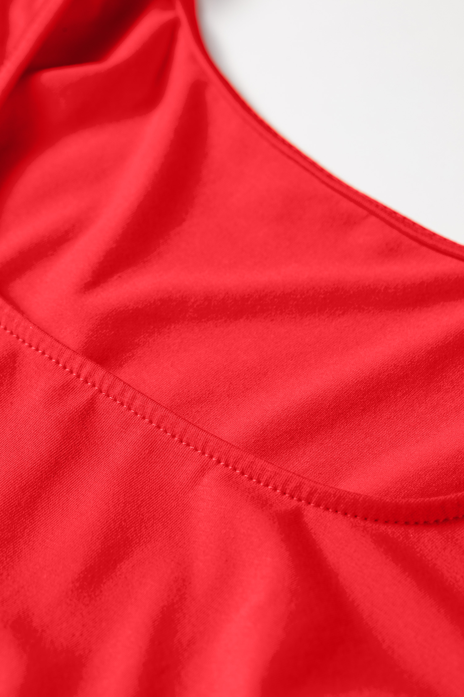 Women's Fit and Flare Dress, Casual U Neck Long Sleeve - Detail View 11