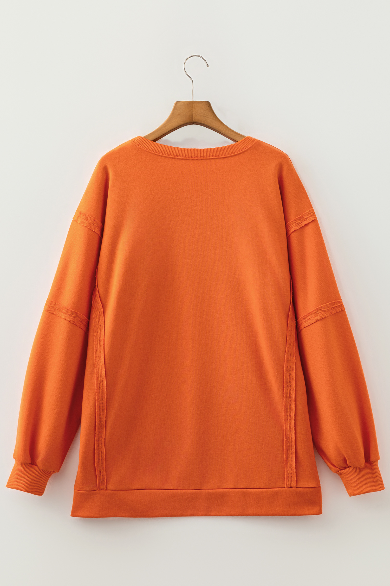 Women's Cotton Blend Sweatshirt, Witchy Plaid Tunic - Detail View 6