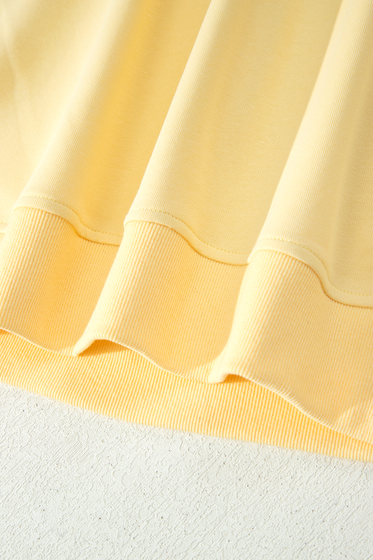Women's Yellow Cropped Pullover & Drawstring Pants Set - Detail View 9
