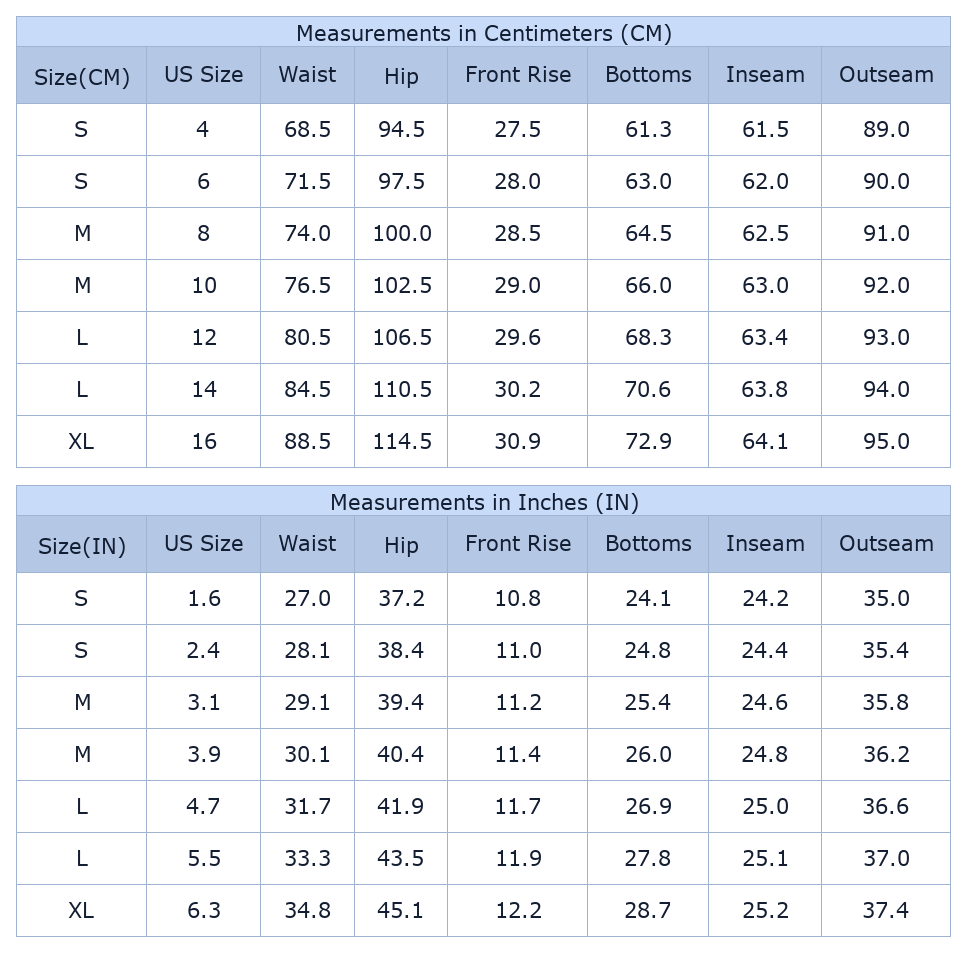 Women's White Raw Hem Jeans, High Waisted Wide Leg Denim - Size Chart & Details