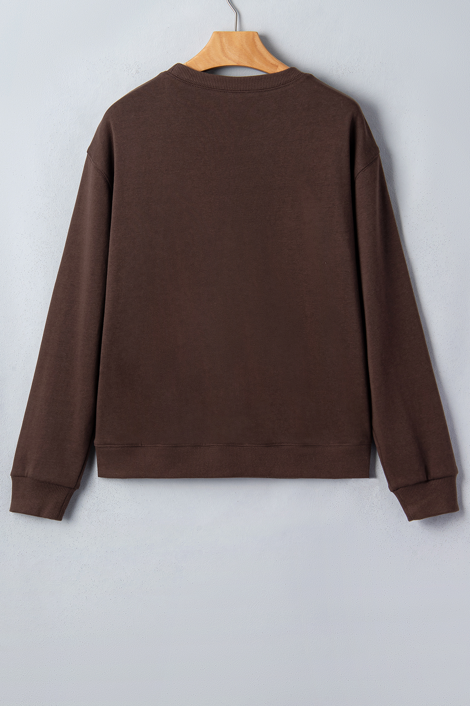 Women's Western Pullover, Coffee Brown Embroidered Sweatshirt - Detail View 7