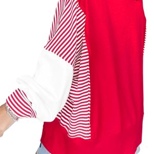 Women's Rugby Sweatshirt, Casual Game Day Pullover - Main View