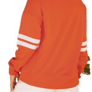 Women's Fall Pumpkin Cross Sweatshirt, Casual Graphic Pullover - Main View