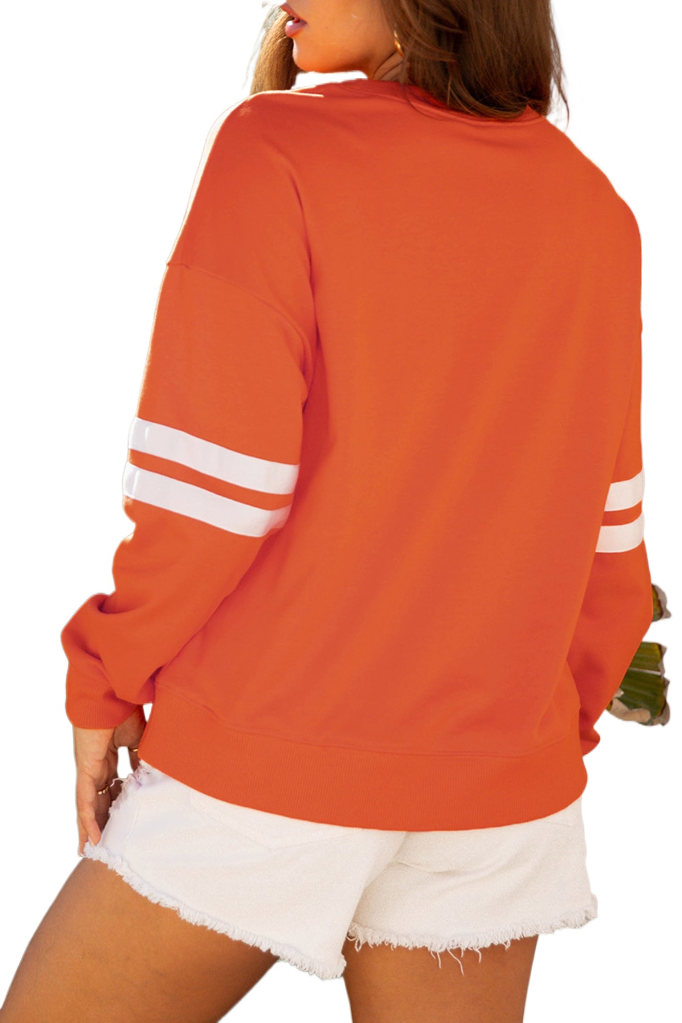Women's Fall Pumpkin Cross Sweatshirt, Casual Graphic Pullover - Main View