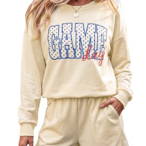 Women's Game Day Lounge Set, Casual Athleisure Pullover - Main View