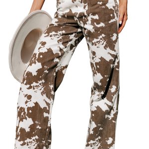 High Waisted Women's Western Jeans, Casual Daily Wear - Main View