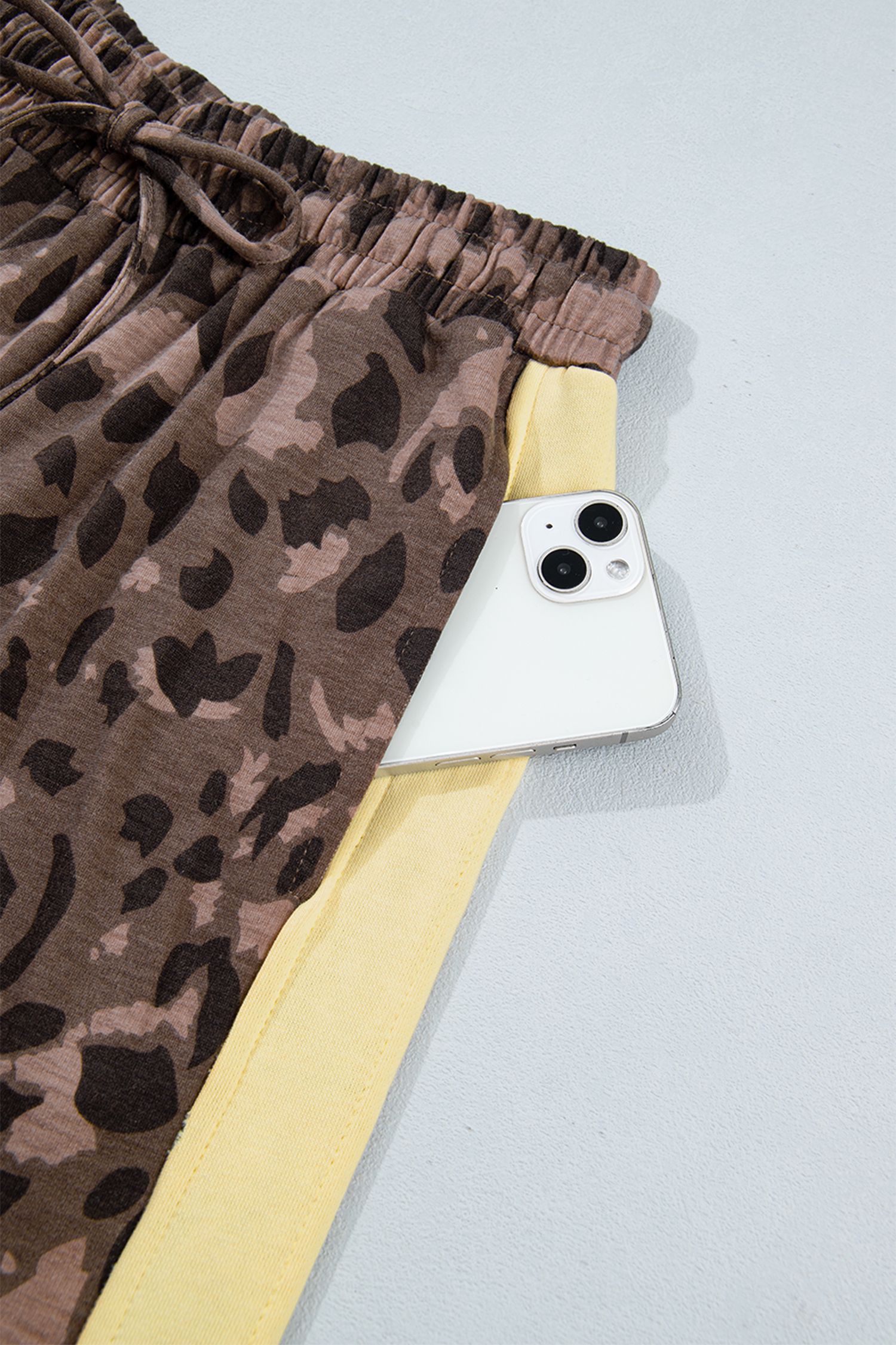 Two Piece Leopard Lounge Set, Comfortable Long Sleeve Fall Wear - Detail View 15