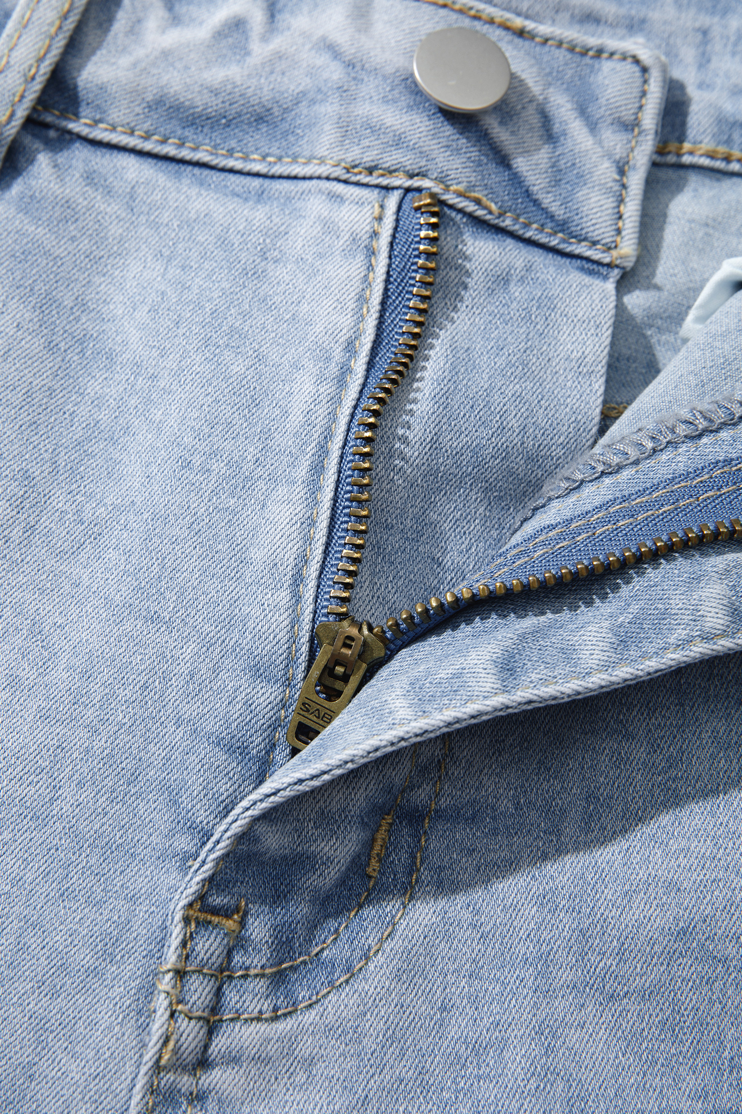 Stretch Cotton Denim Jeans, Comfortable Women Pants - Detail View 15
