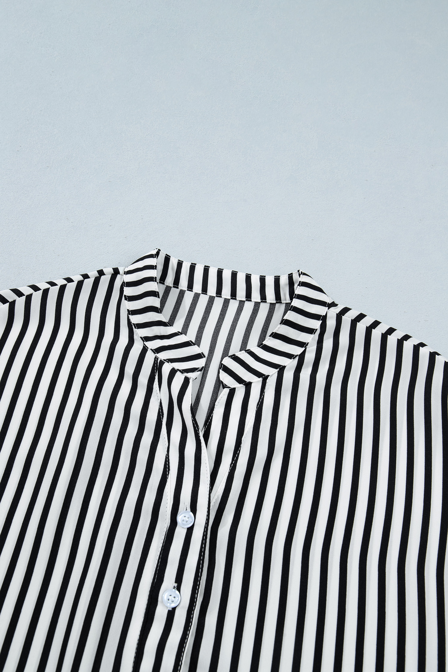 Casual Striped Shirt, Everyday Button Down For Women - Detail View 6