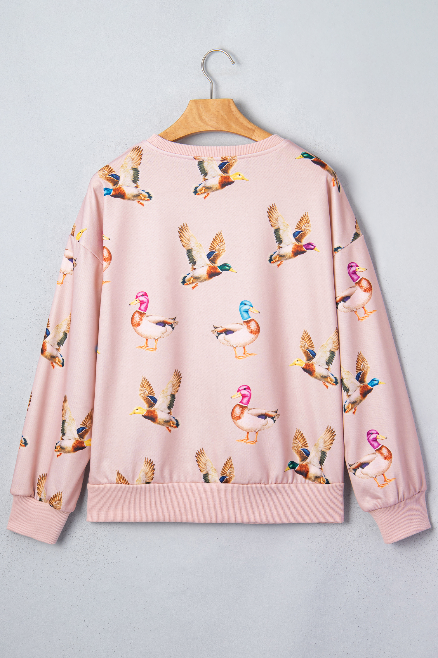 Women's Long Sleeve Sweatshirt, Cozy Polyester Pullover - Detail View 6