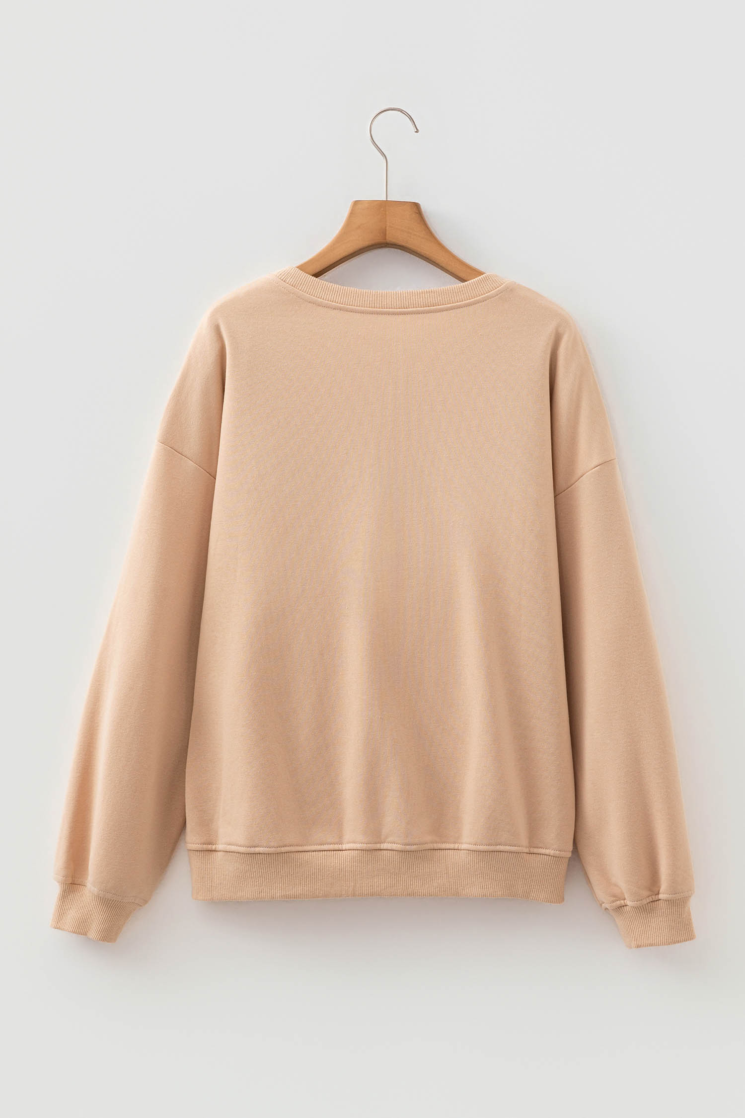 Parchment Horseshoe Graphic Sweatshirt, Long Sleeve Western - Detail View 5