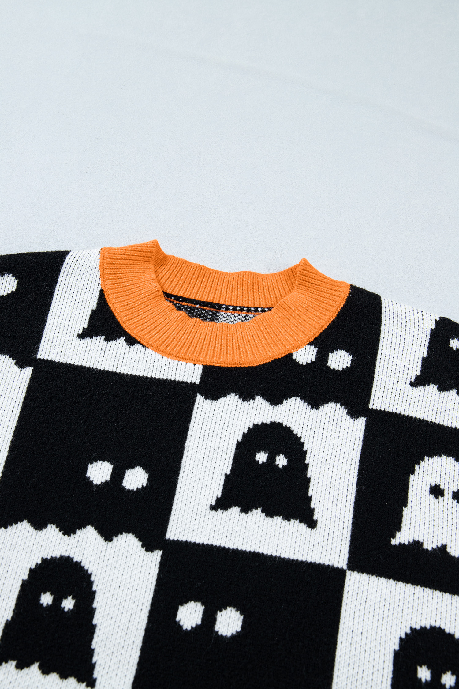 Soft Viscose Ghost Sweater, Women's Halloween Fashion - Detail View 12