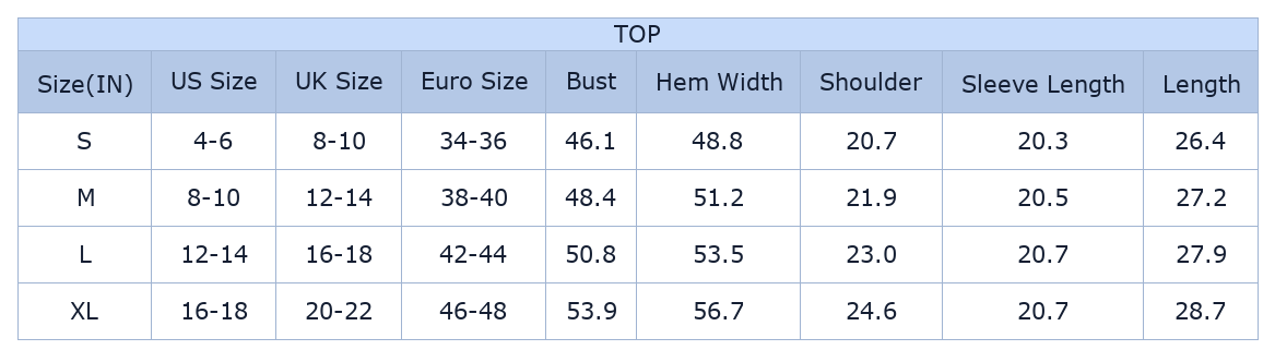 Women's Floral Patchwork Top, Casual V Neck Long Sleeve - Size Chart & Details
