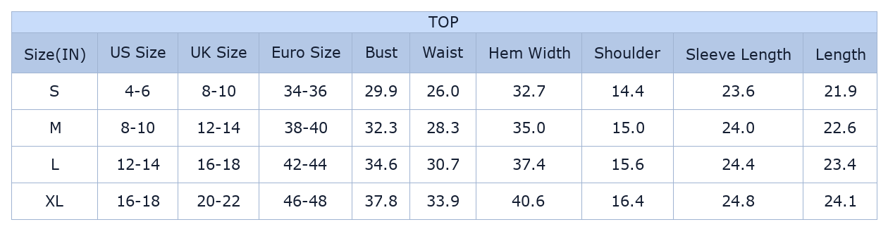Women's Floral Mesh Top, Long Sleeve Lettuce Trim Shirt - Size Chart & Details