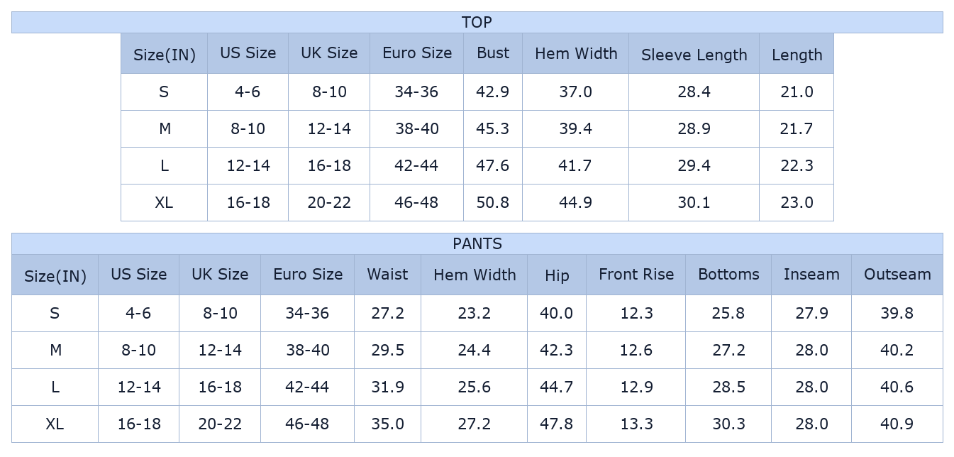 Casual Striped Lounge Set, Cozy Long Sleeve Women Tracksuit - Size Chart & Details
