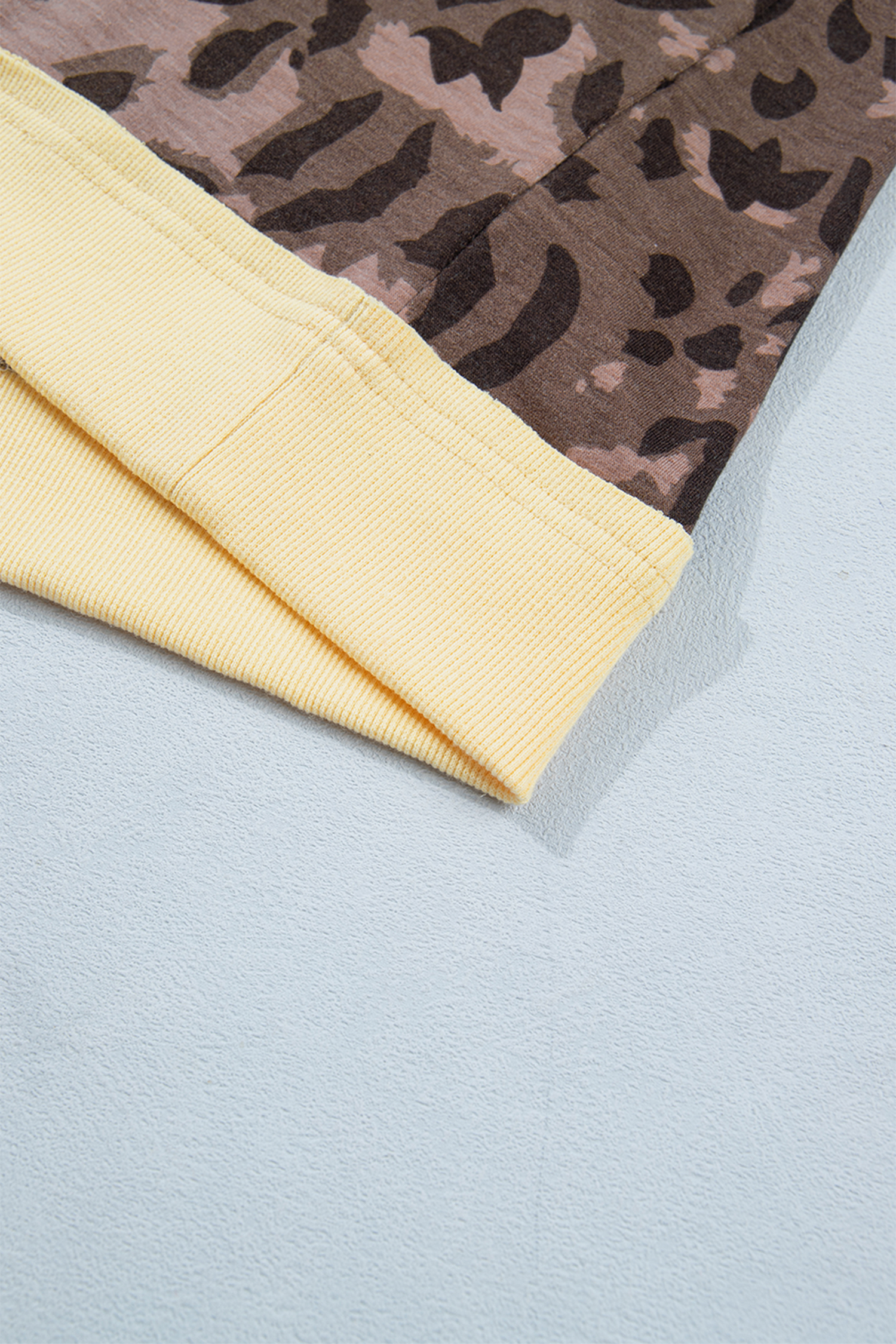 Women's Leopard Print Set, Casual V Neck Long Sleeve Loungewear - Detail View 10