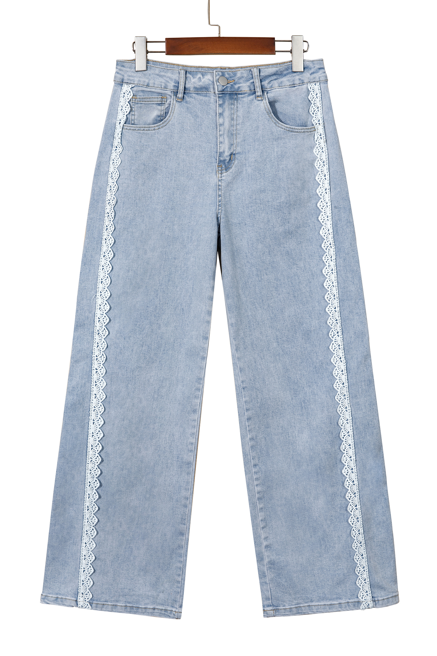 Stretch Cotton Denim Jeans, Comfortable Women Pants - Detail View 6