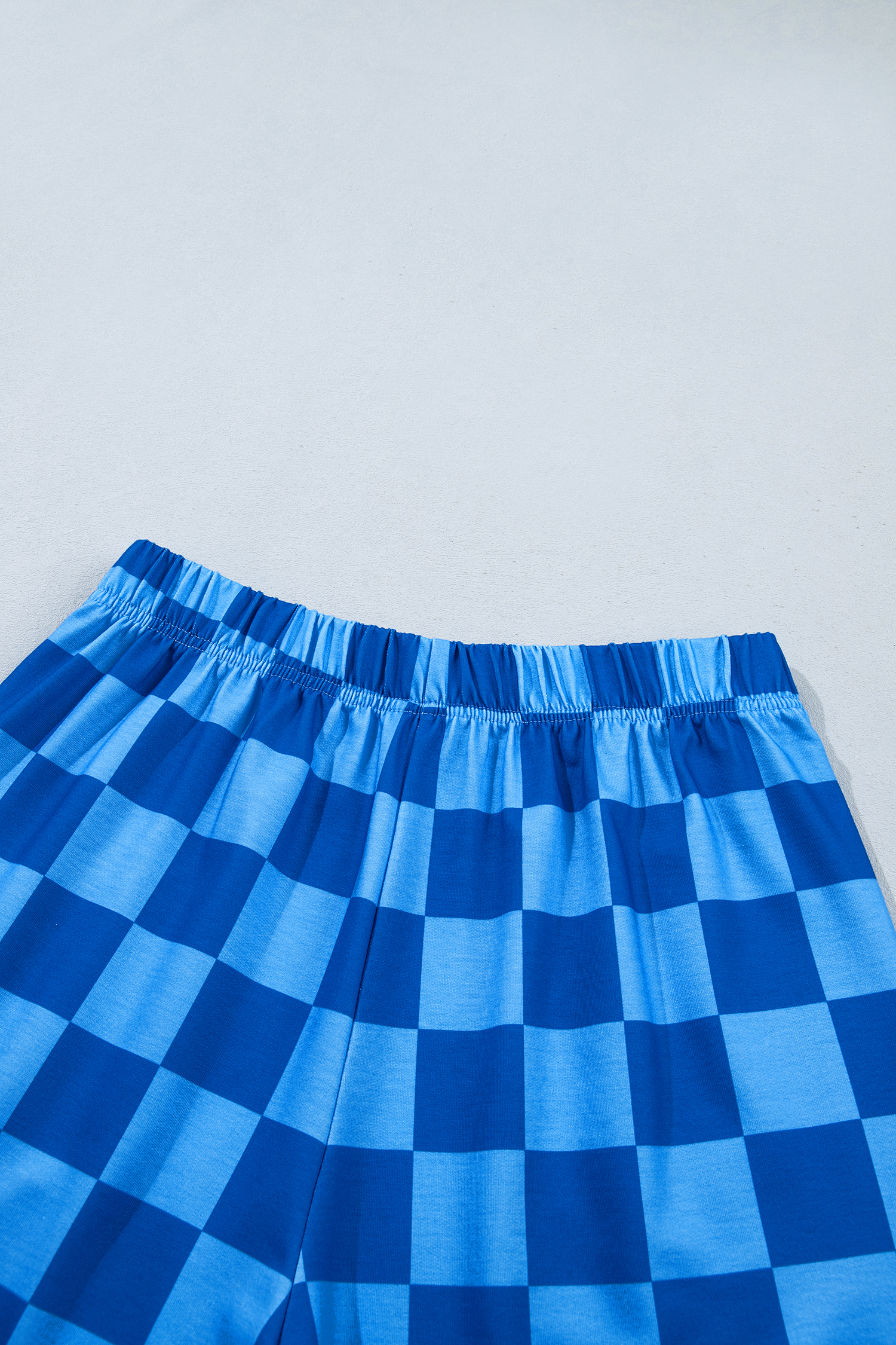 Checkered Long Sleeve Shorts Set, Trendy Women's Daily Outfit - Detail View 14