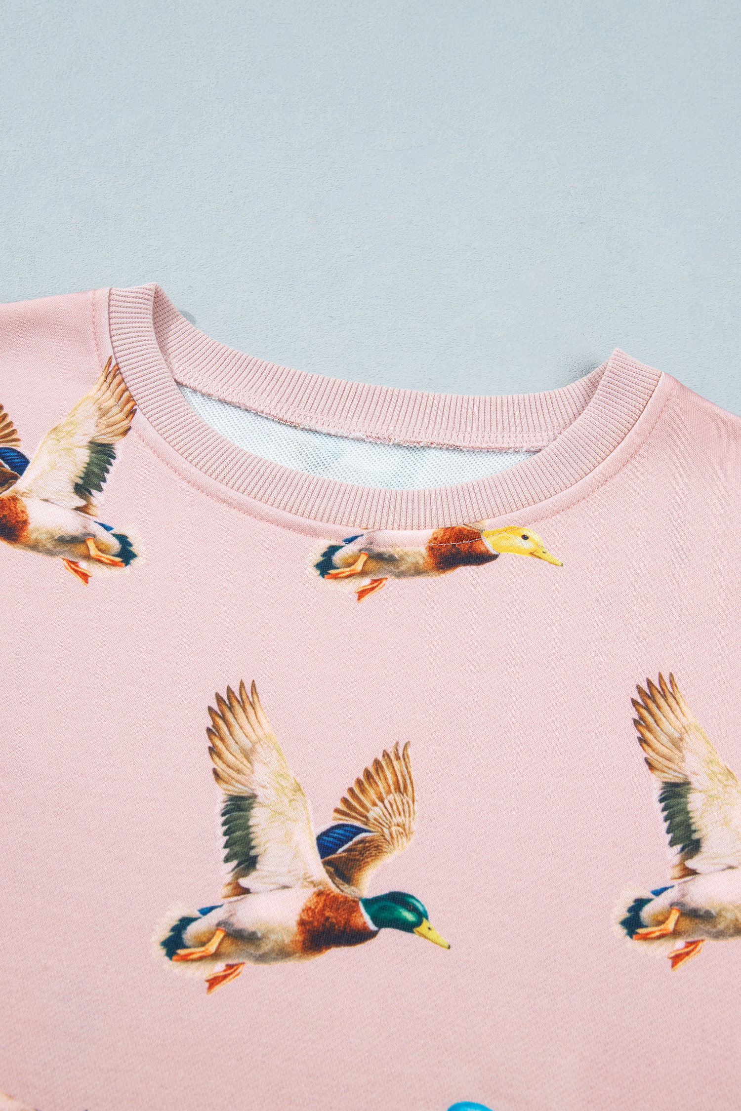 Women's Drop Shoulder Sweatshirt, Daily Western Crewneck - Detail View 7