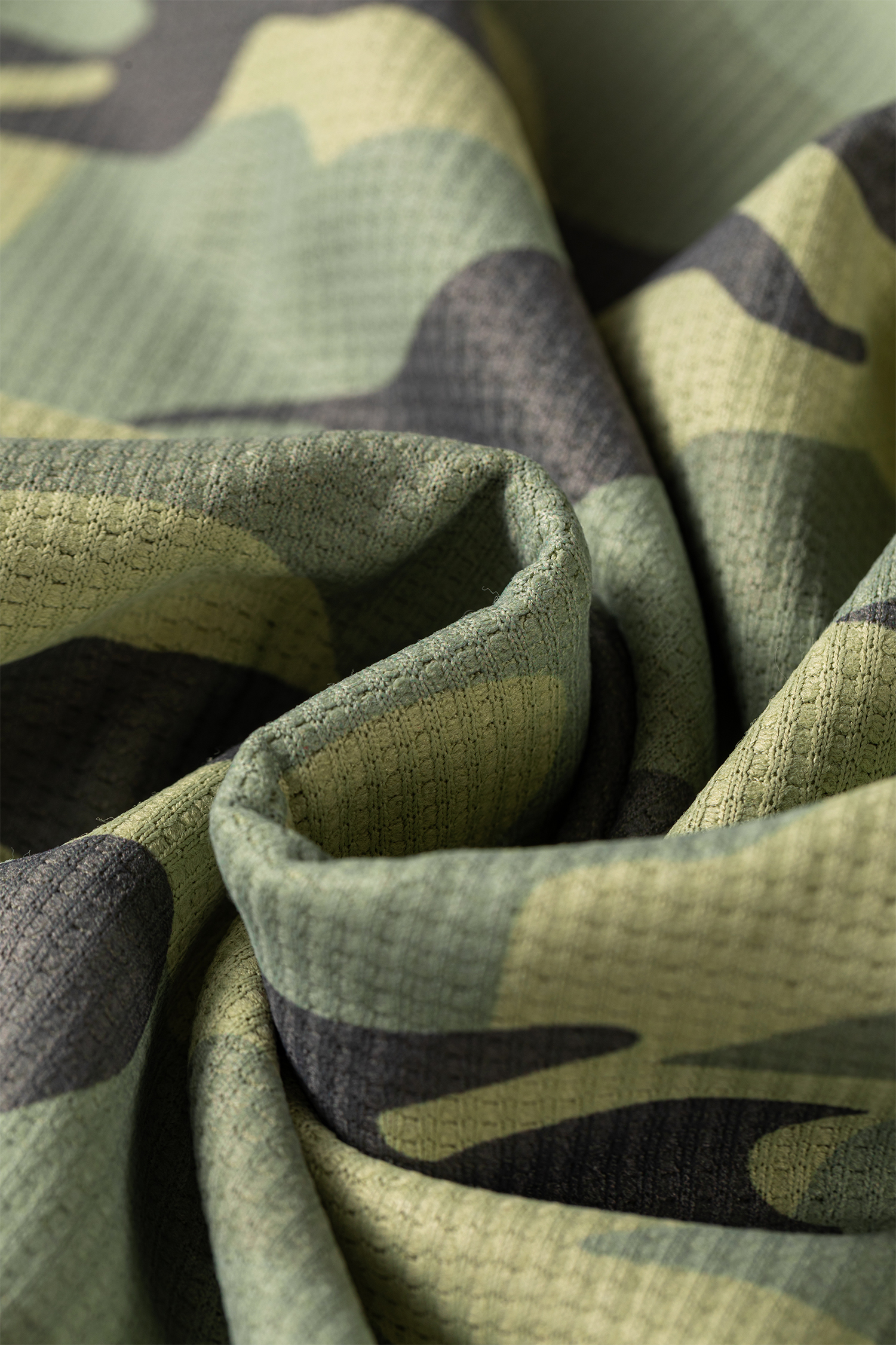 Women's Camouflage Oversized Top, Contrast Trim Casual Fall - Detail View 11