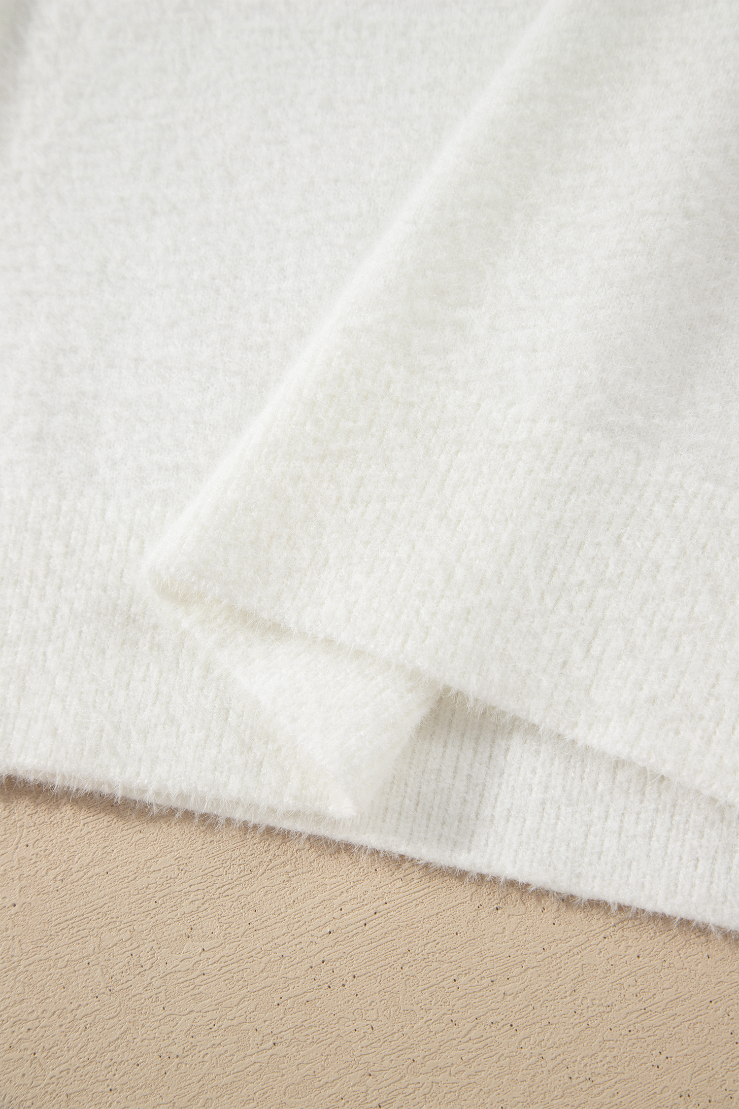 Soft Viscose Knit Sweater, Cozy Stand Neck Pullover Women - Detail View 9